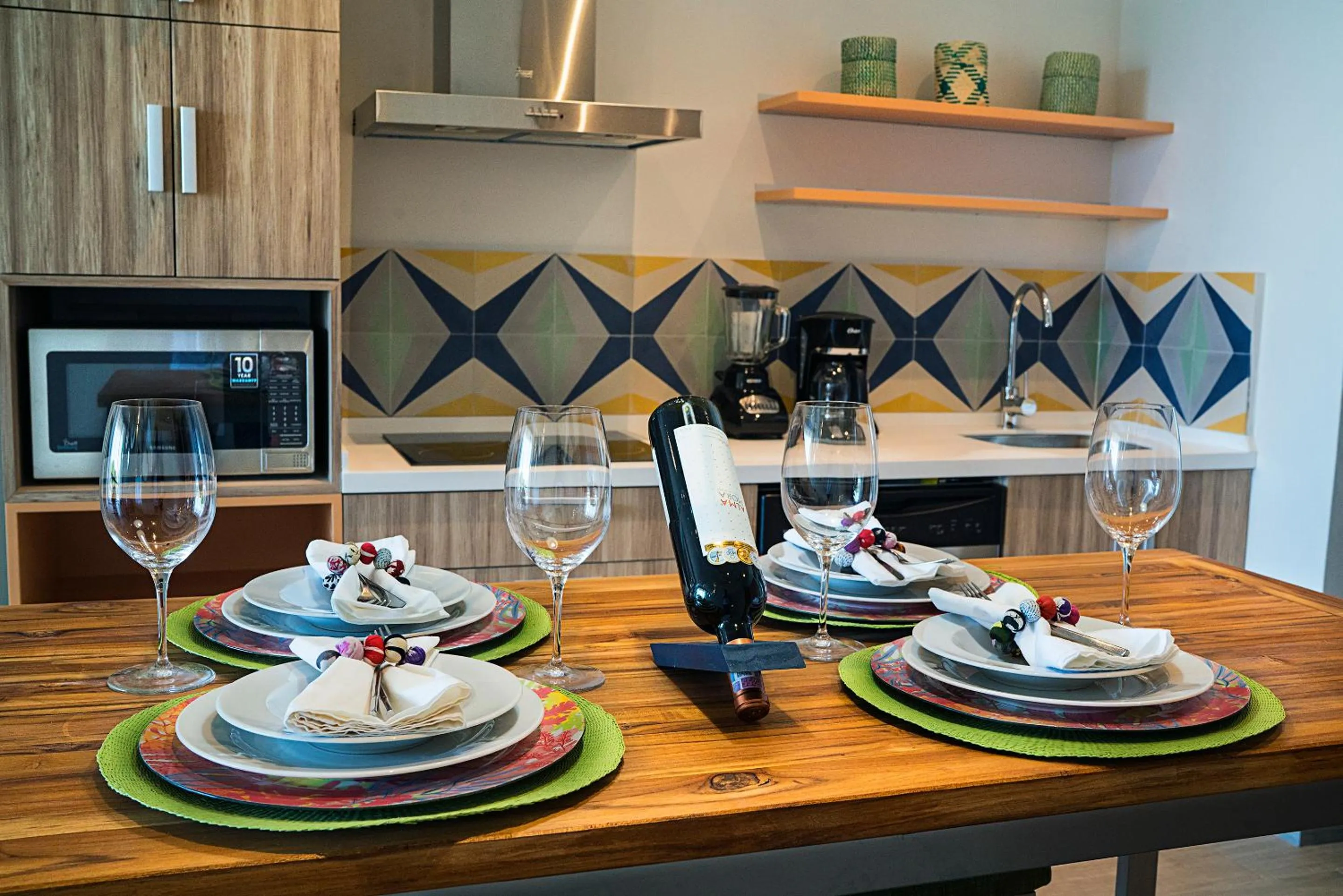 Dining area in Opal Suites Apartments