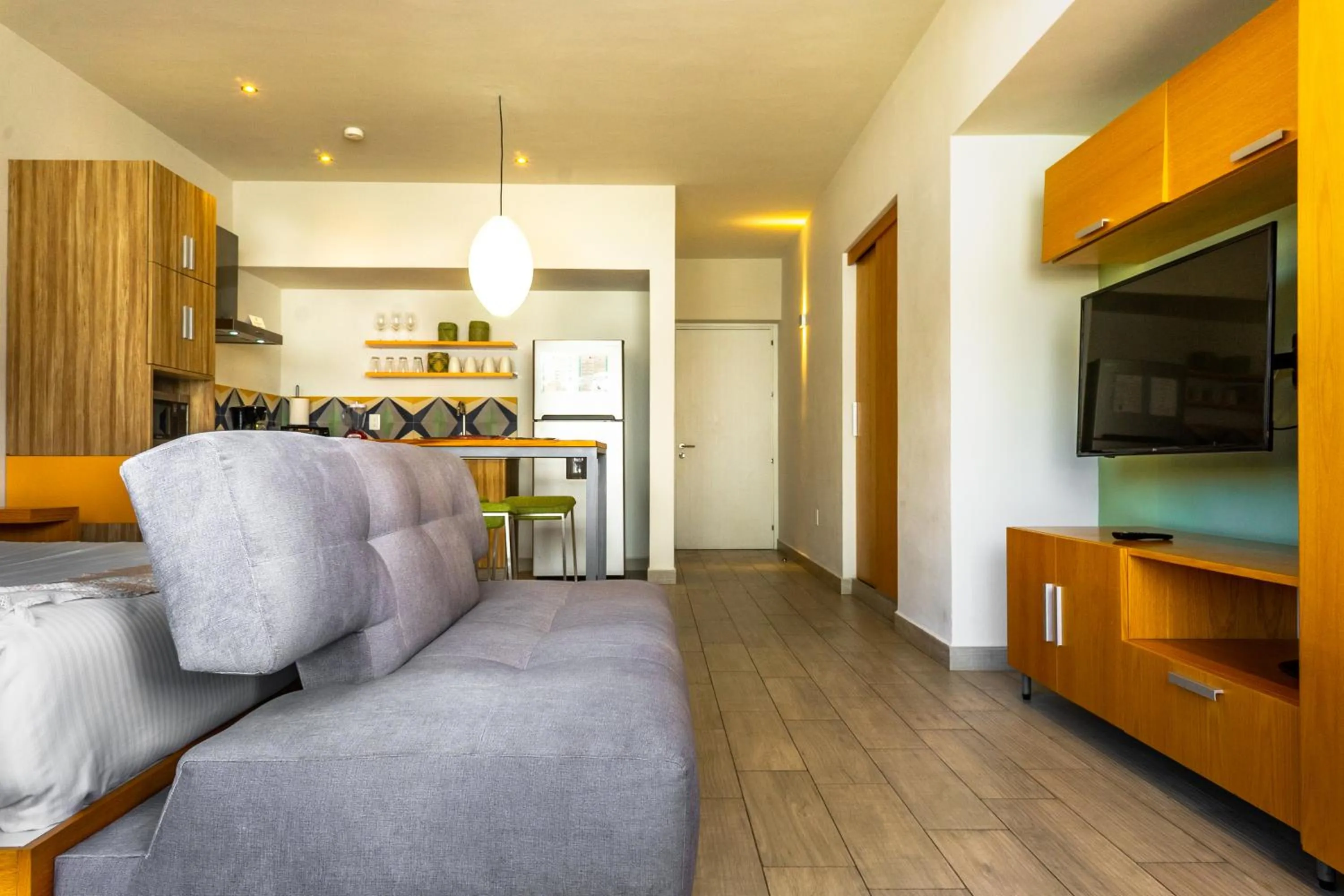 Seating area in Opal Suites Apartments