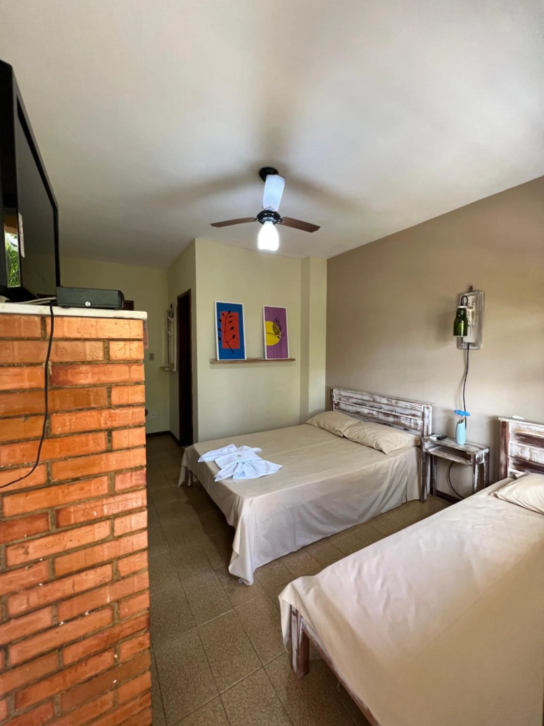 Bed in Pousada Por do Sol