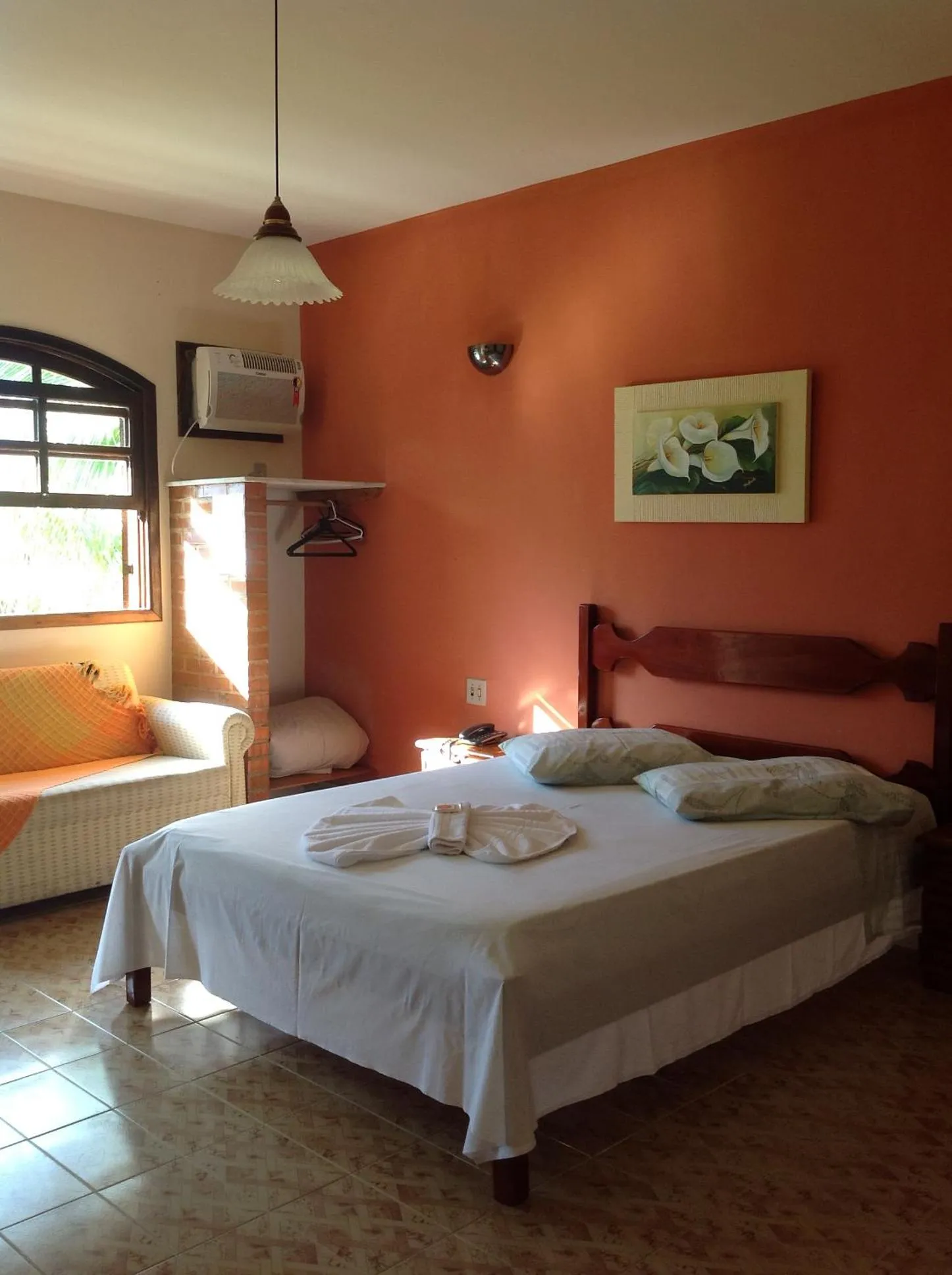 Bed in Pousada Por do Sol