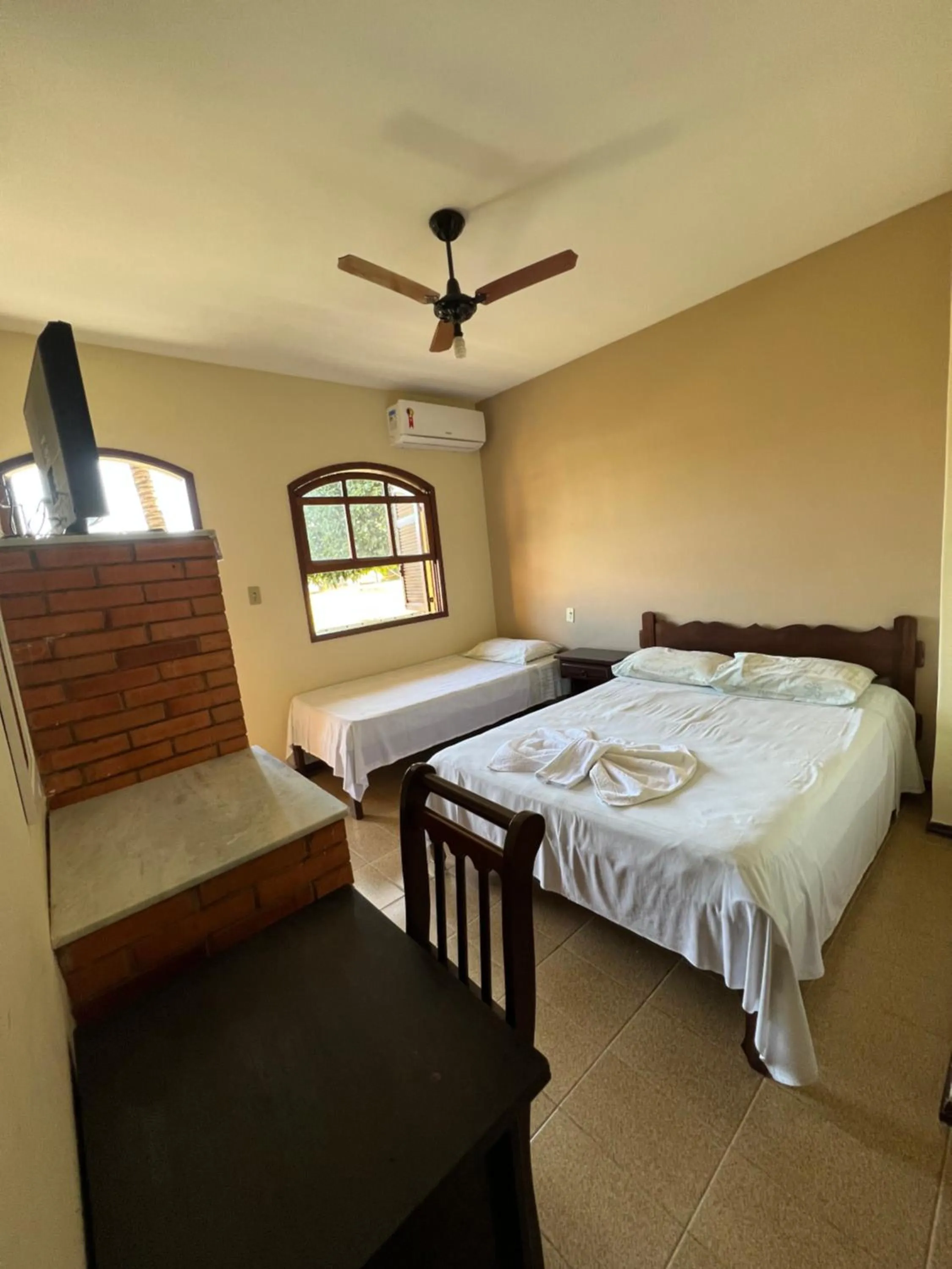 Bed in Pousada Por do Sol