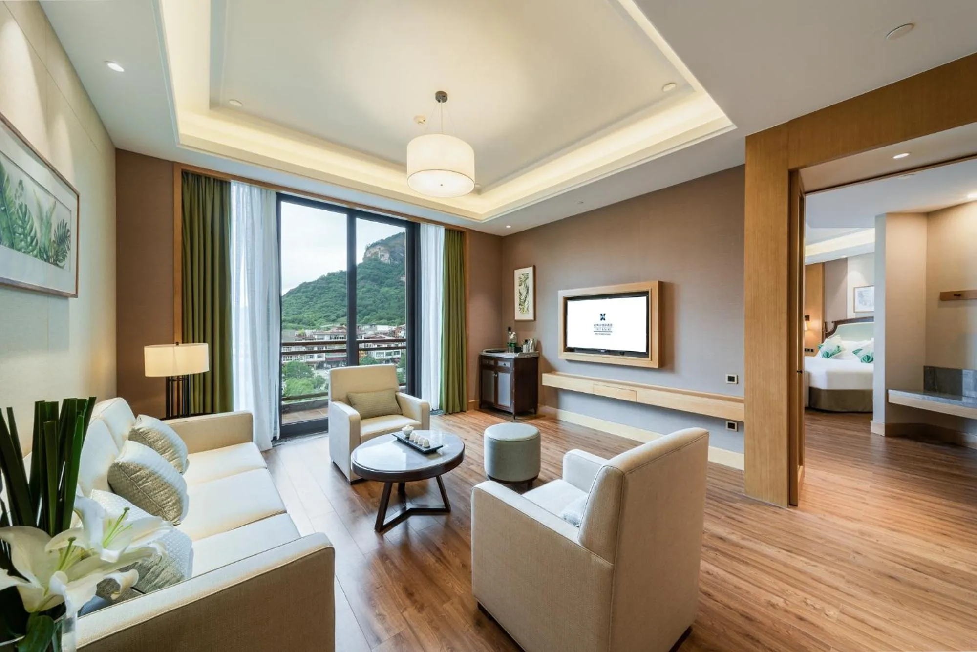 Living room in C&D Resort,Wuyi Mountain