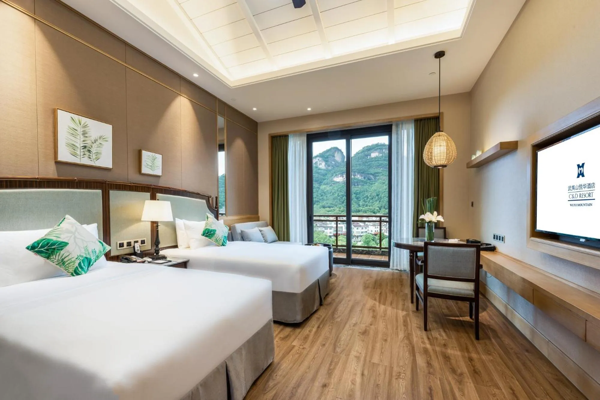 Bedroom, Bed in C&D Resort,Wuyi Mountain