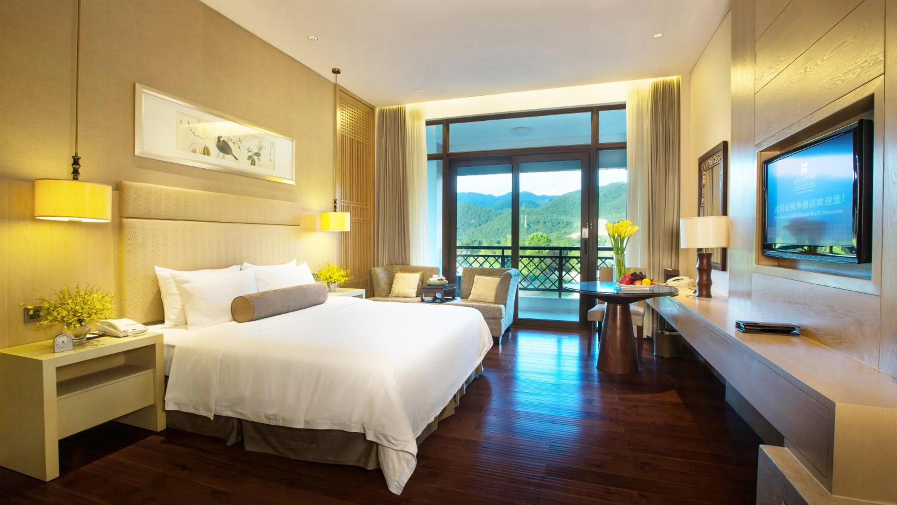 Bedroom, Bed in Dahongpao Resort