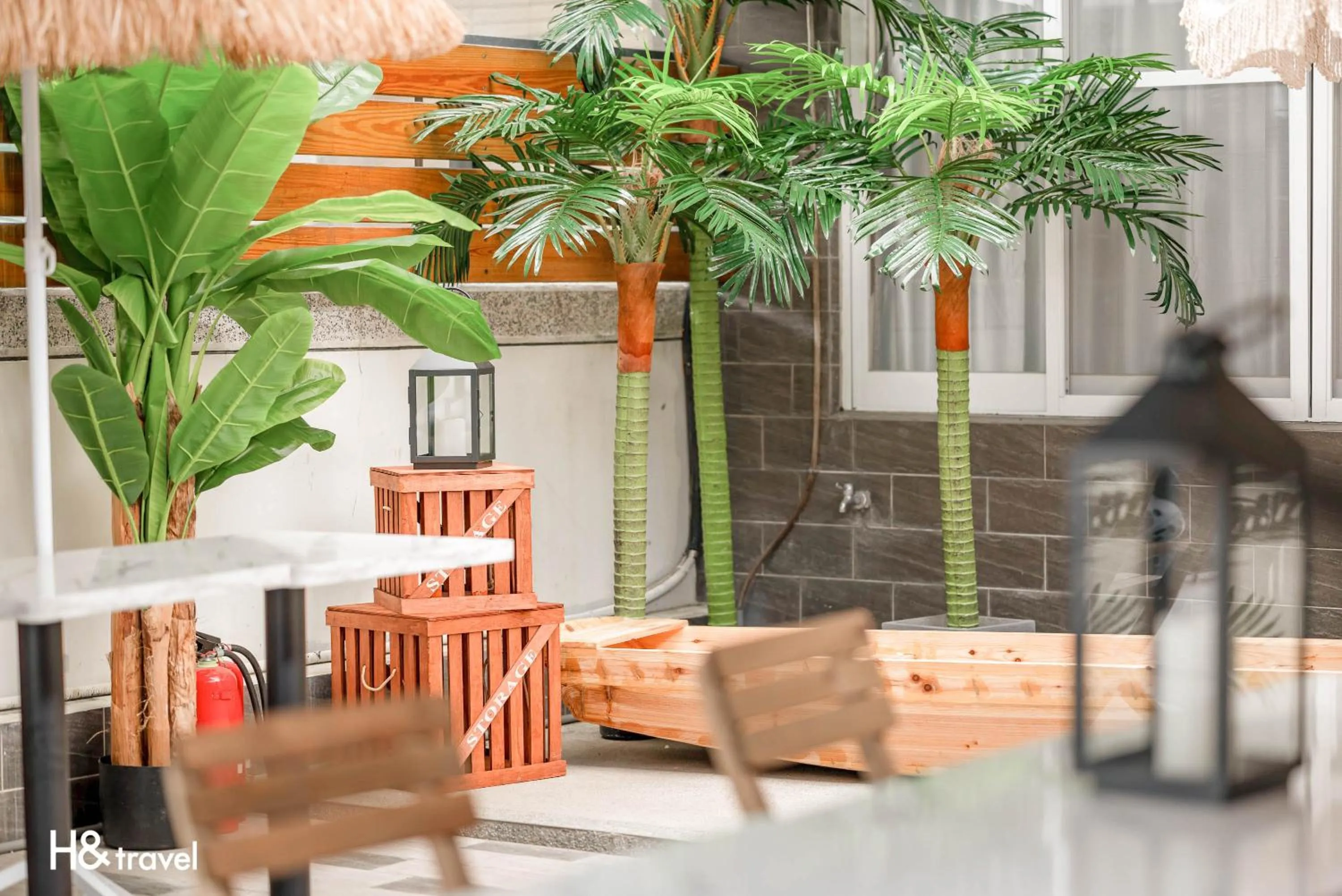 Patio in Taitung Puyuma Style Inn