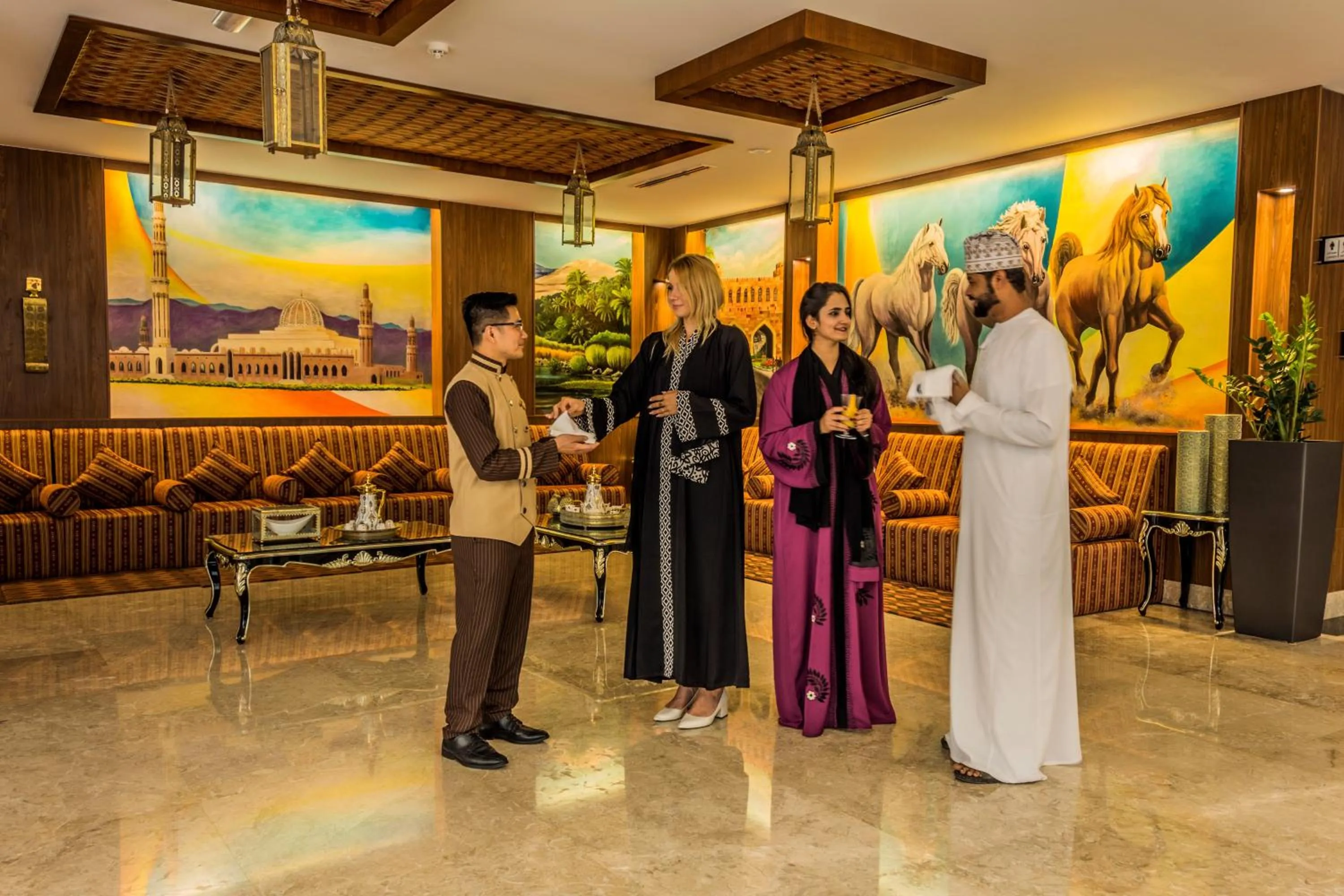 Lobby or reception in Golden Tulip Headington