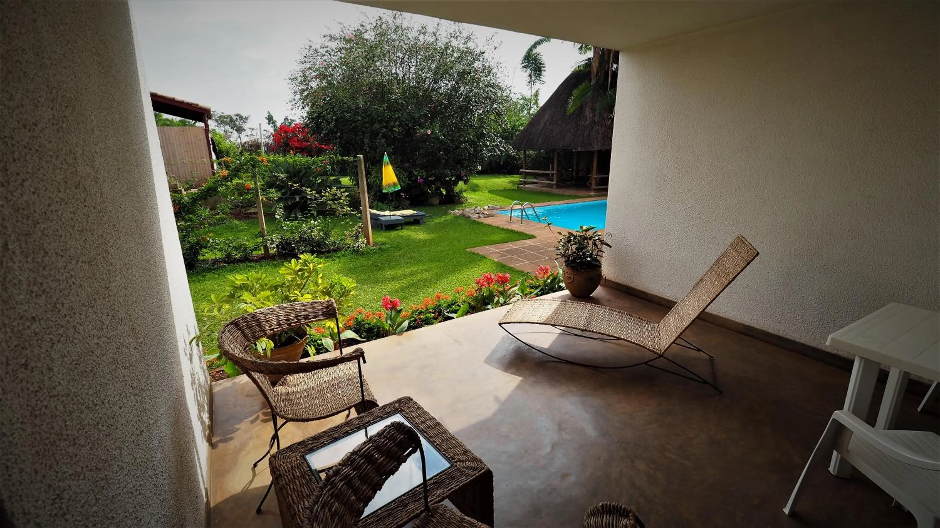 Balcony/Terrace in Hotel Le Garni