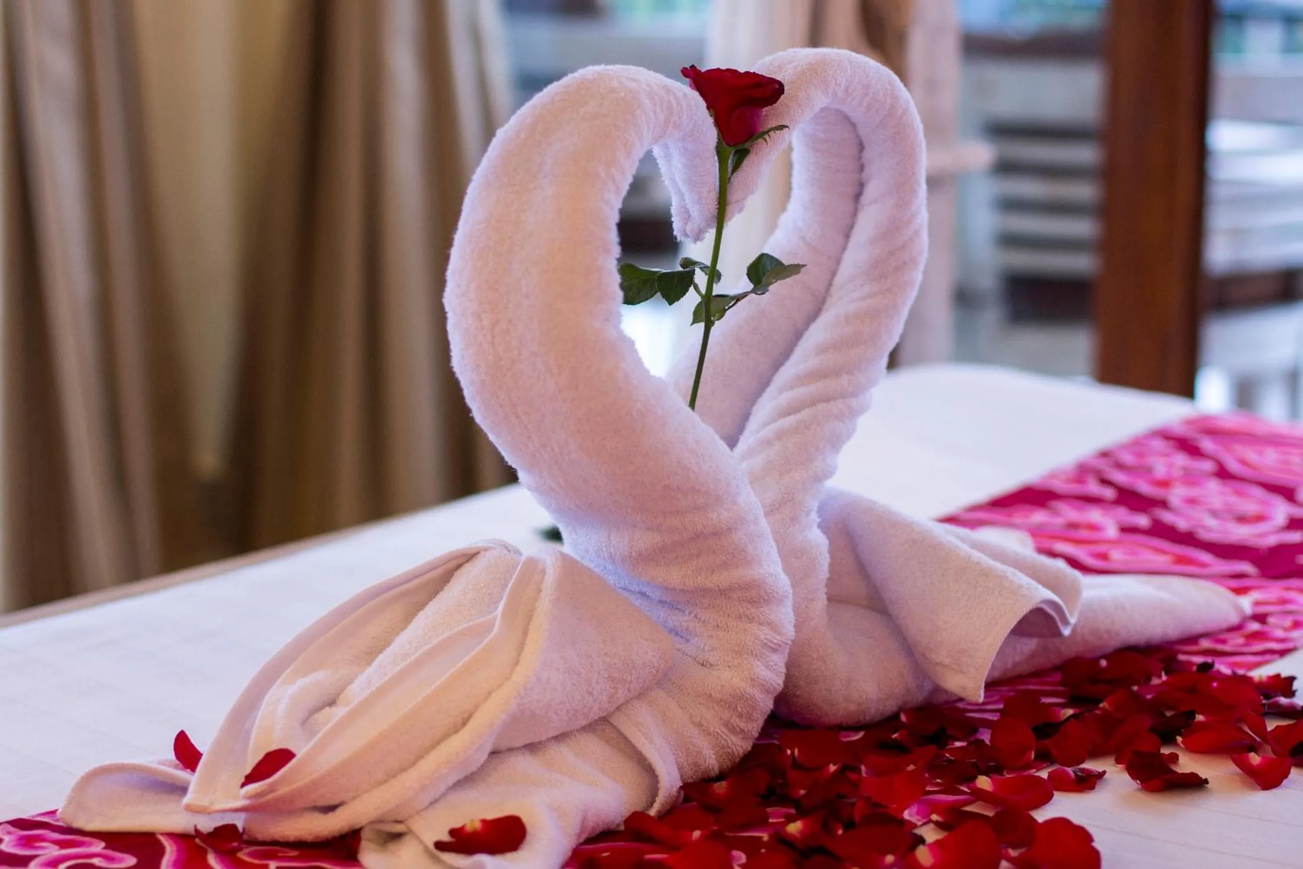 Decorative detail, Bed in Adi Bisma Inn by Mahaputra