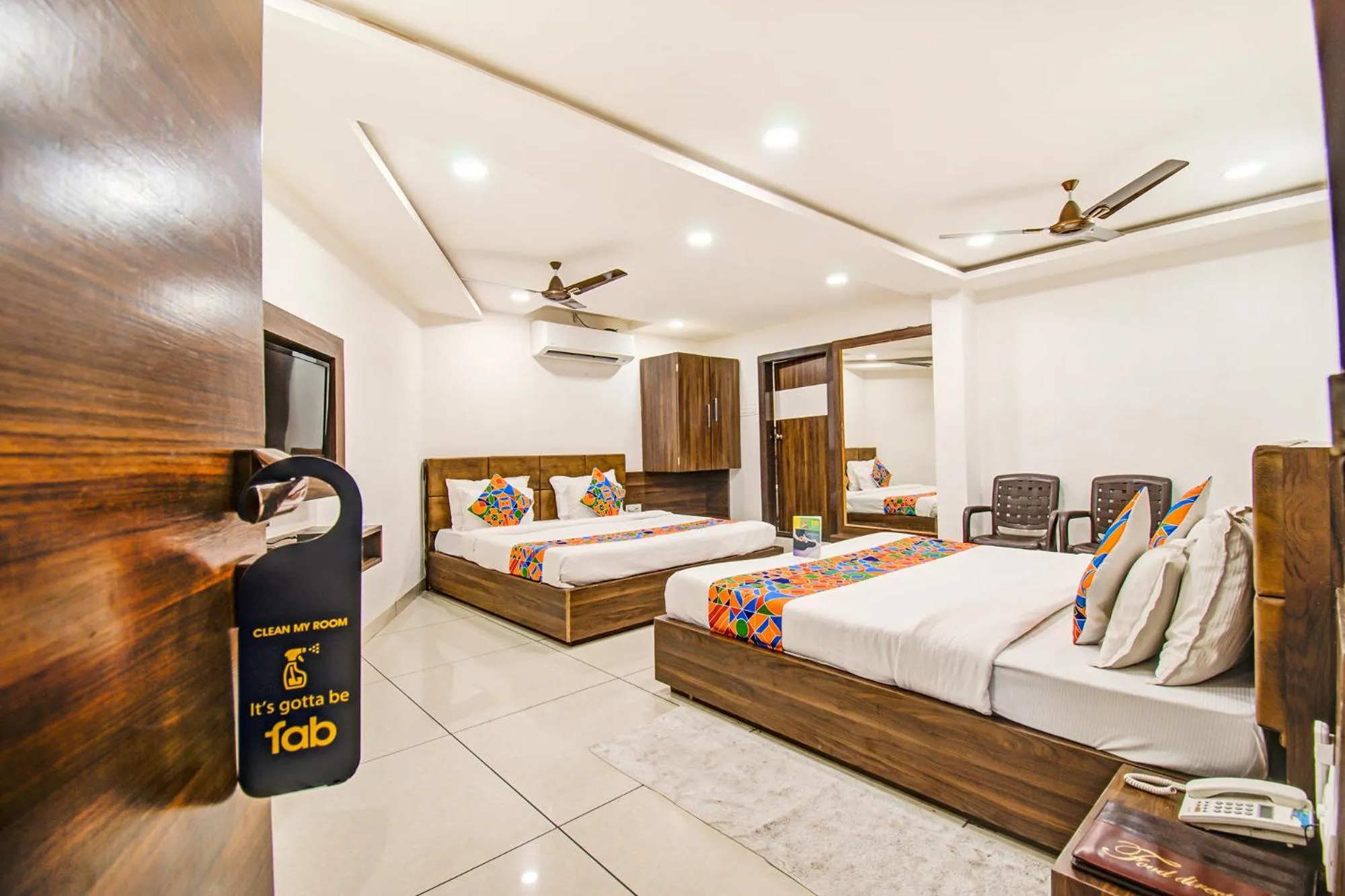 Bed in FabHotel Rajnandani Residency Bhawarkua