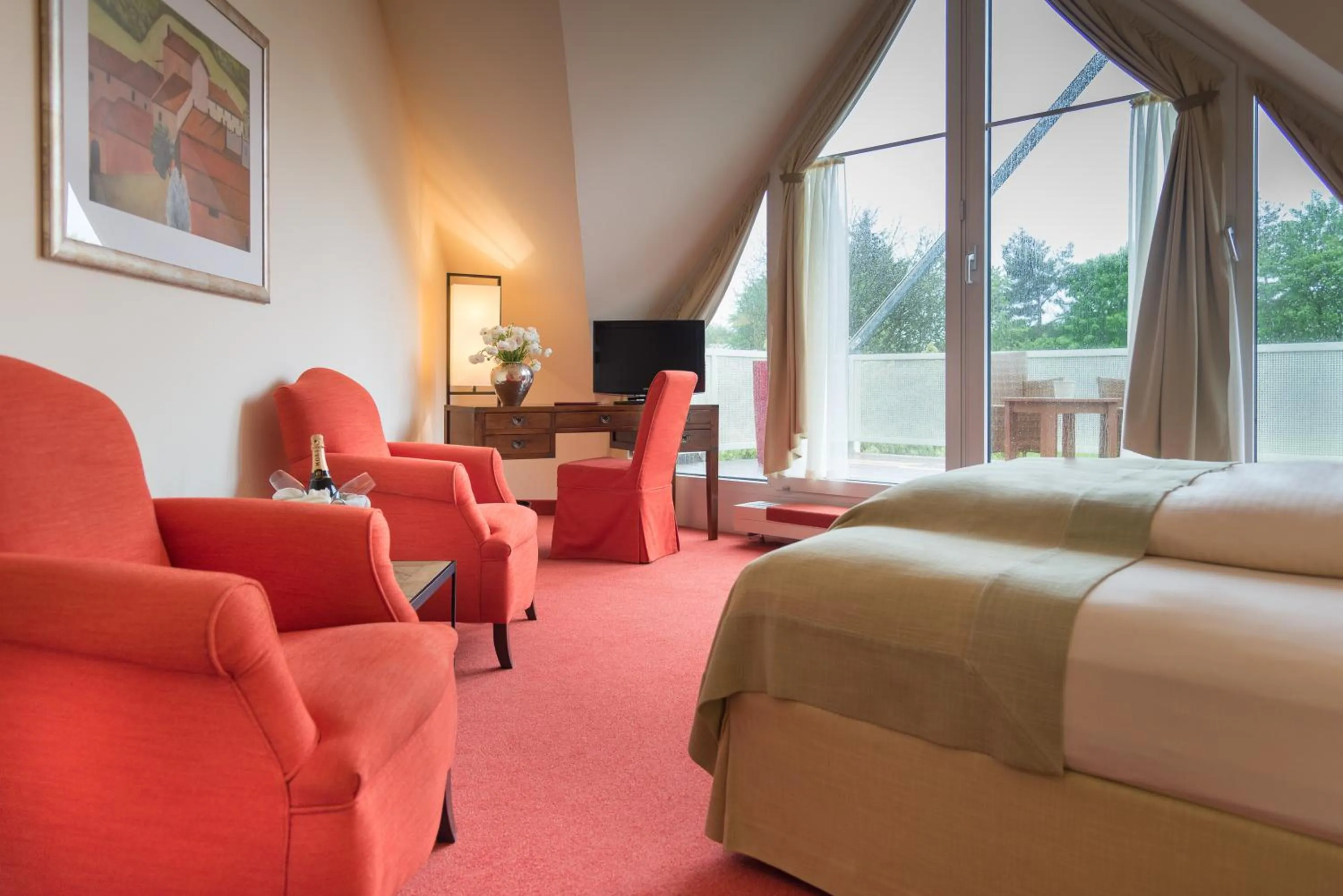 Bed in Parkhotel Rothof