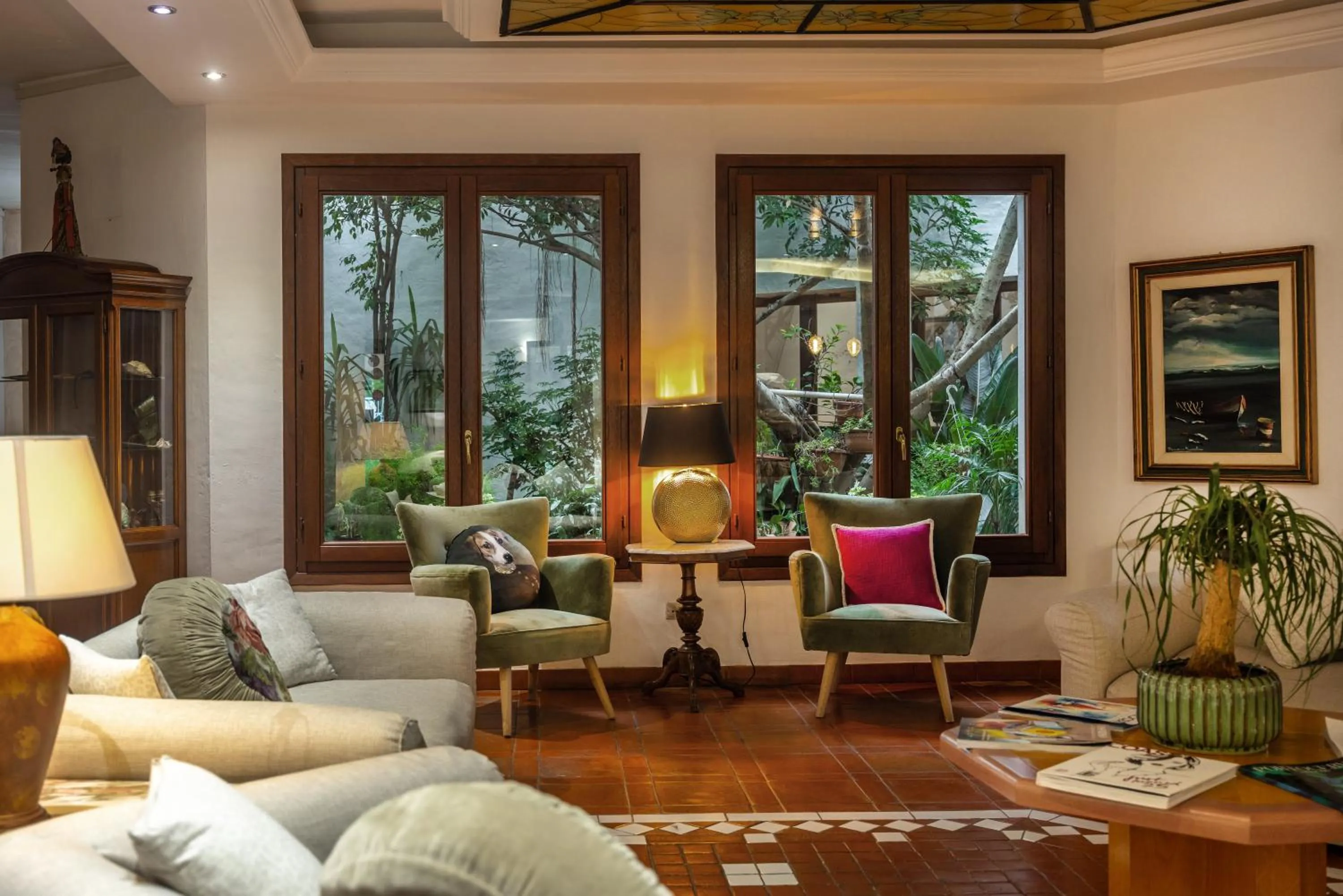 Living room in Hotel Stefania Boutique Hotel by the Beach