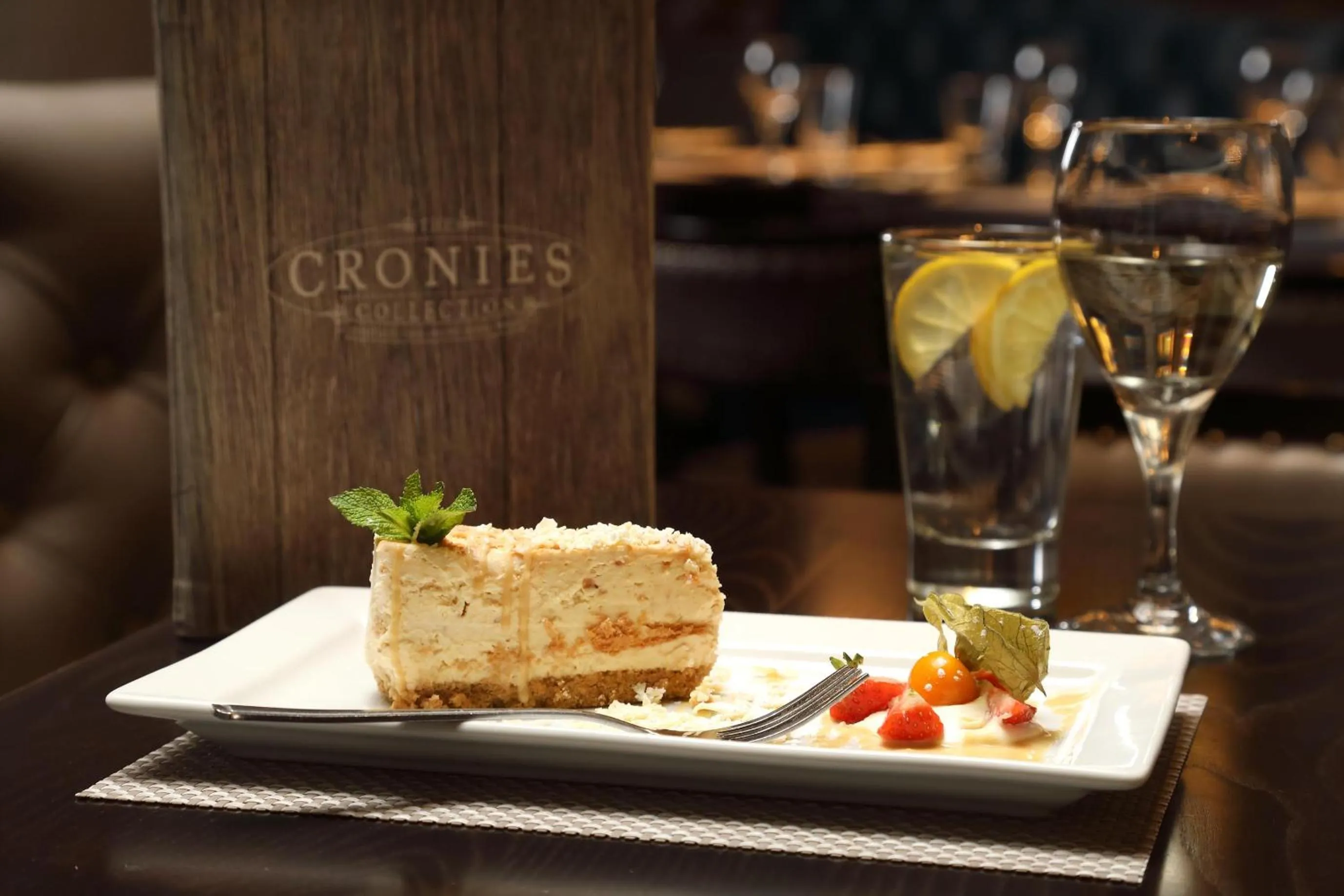 Food close-up in Golden Lion Hotel