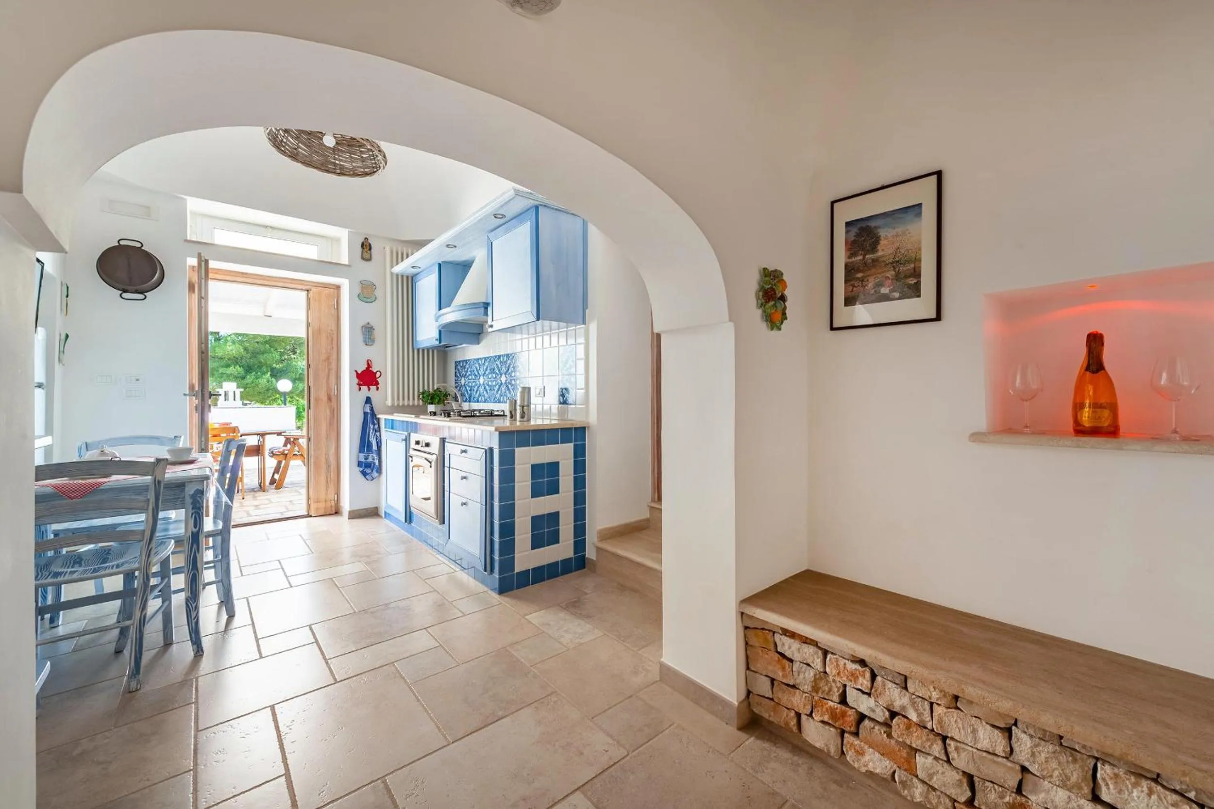 Dining area in Villa Fumarola