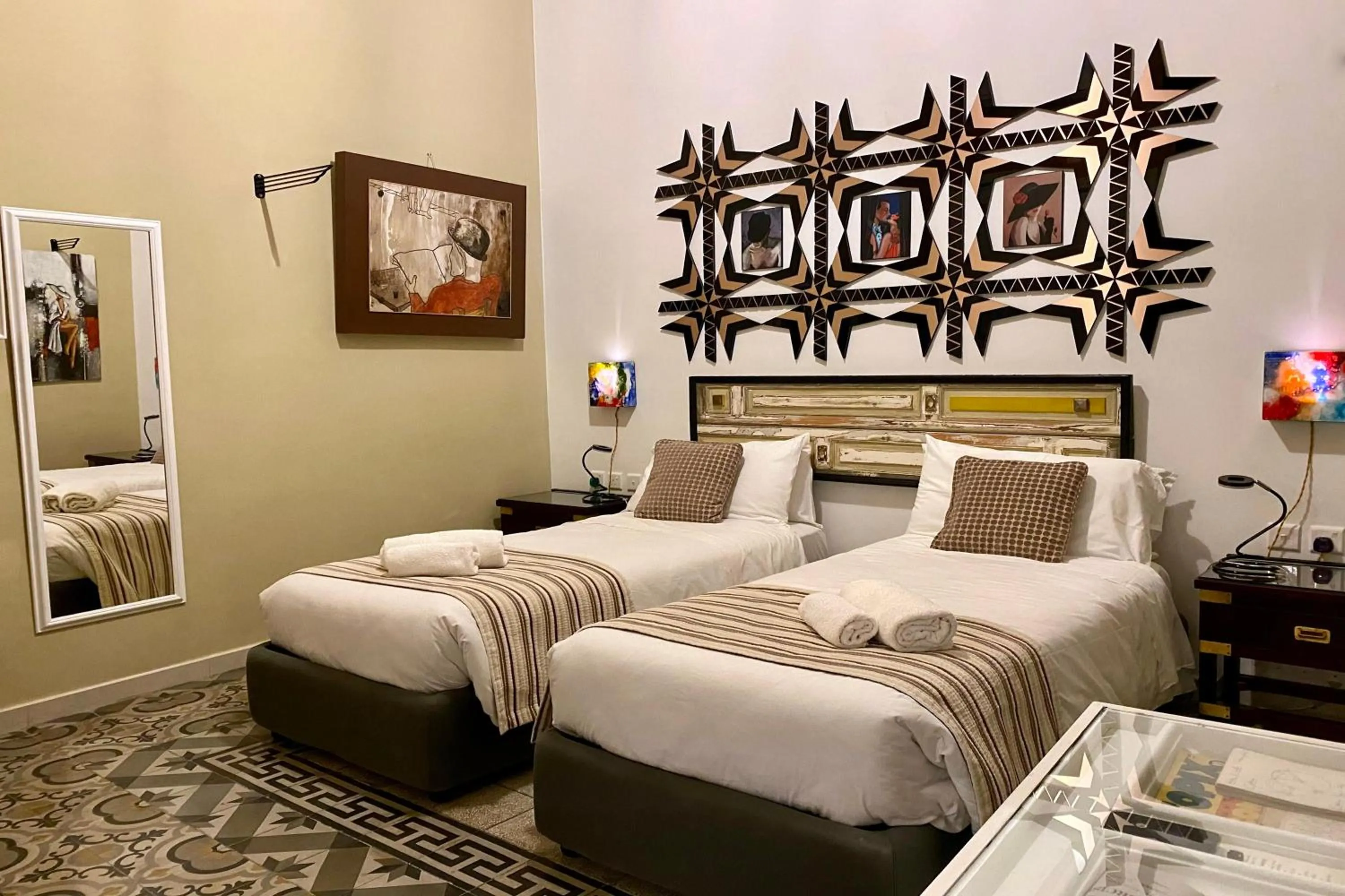 Bed in BOCO Boutique Hotel