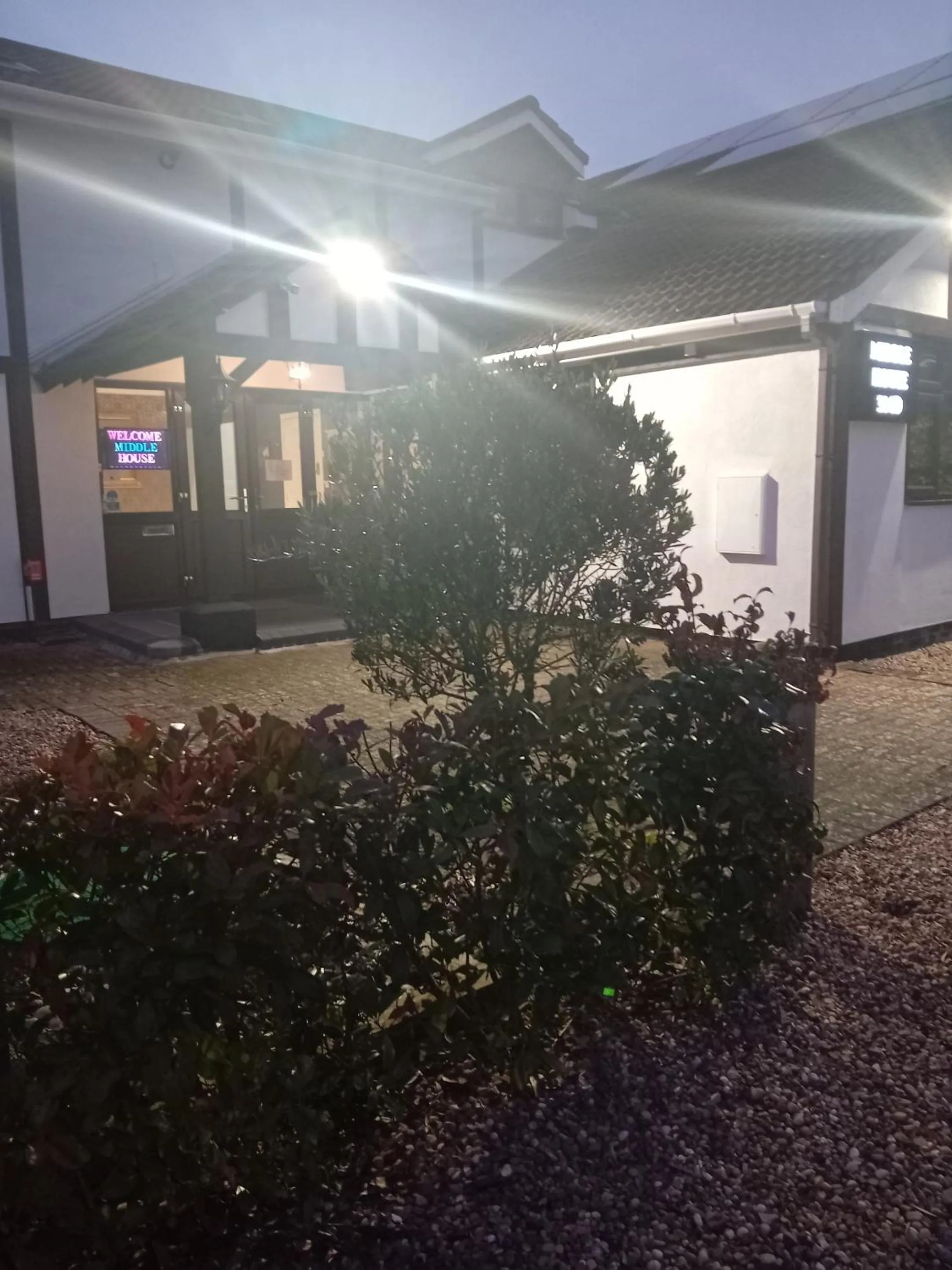 Facade/entrance in Middle House