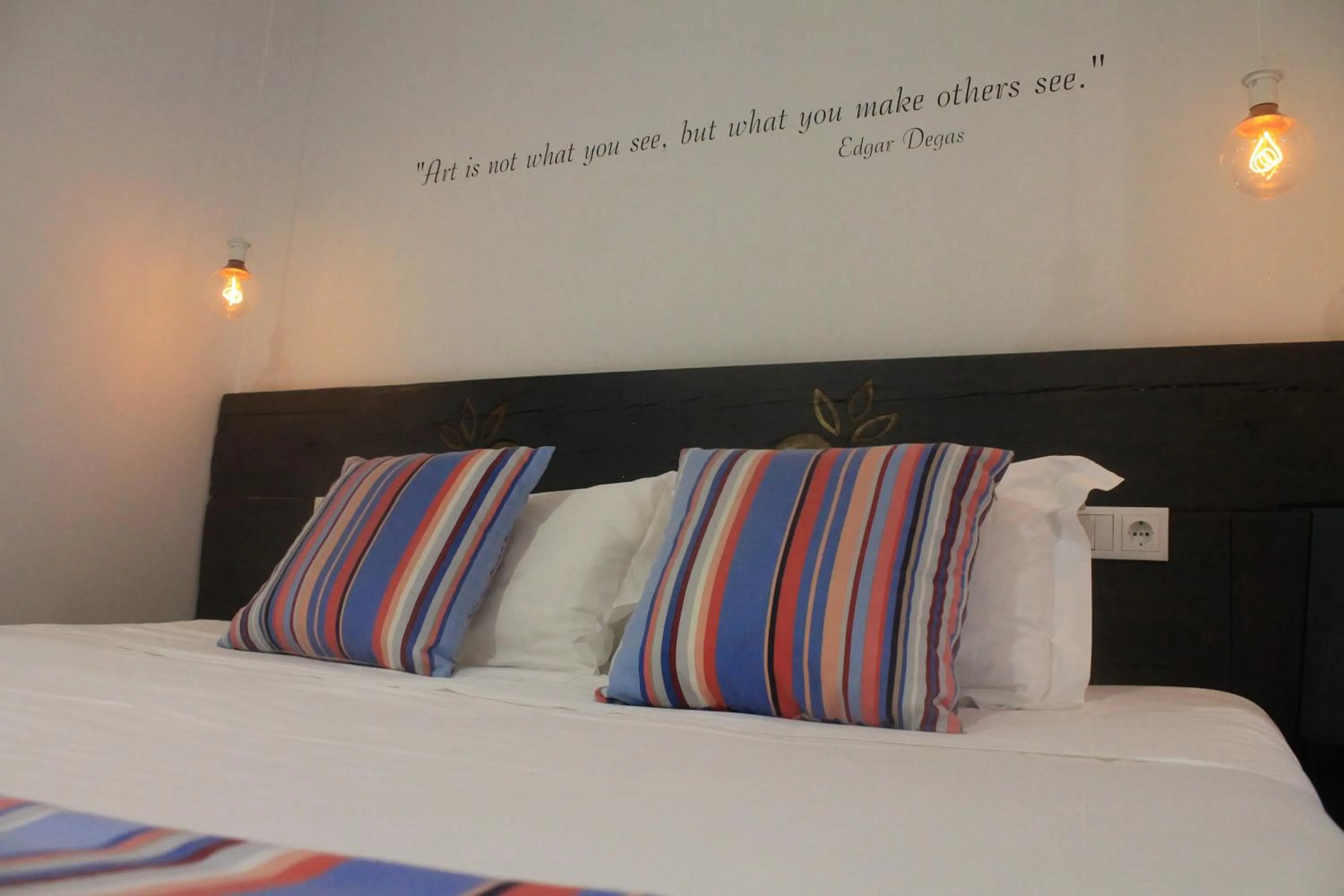 Bed in Art'Otel Barcelos