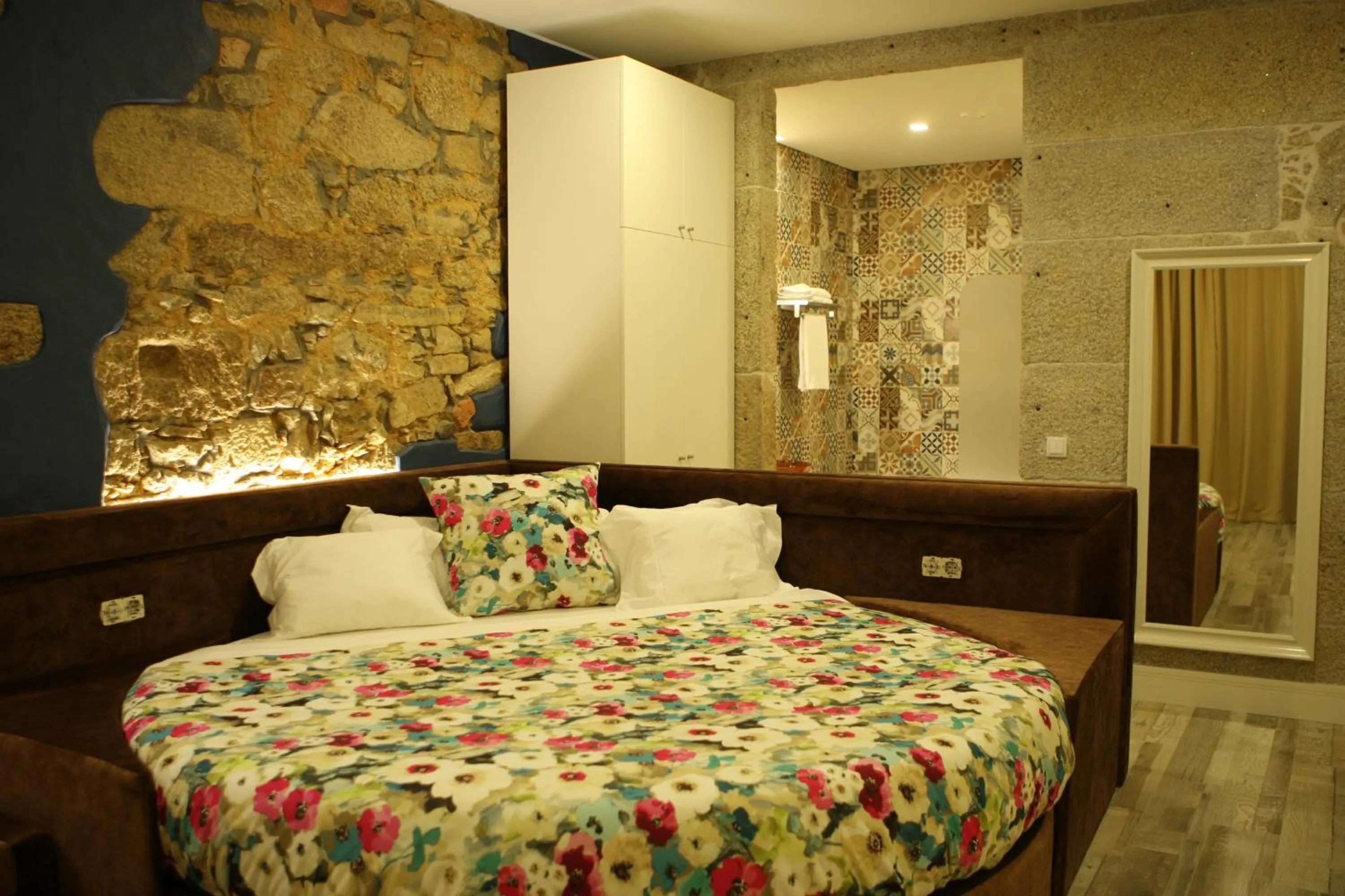 Bed in Art'Otel Barcelos