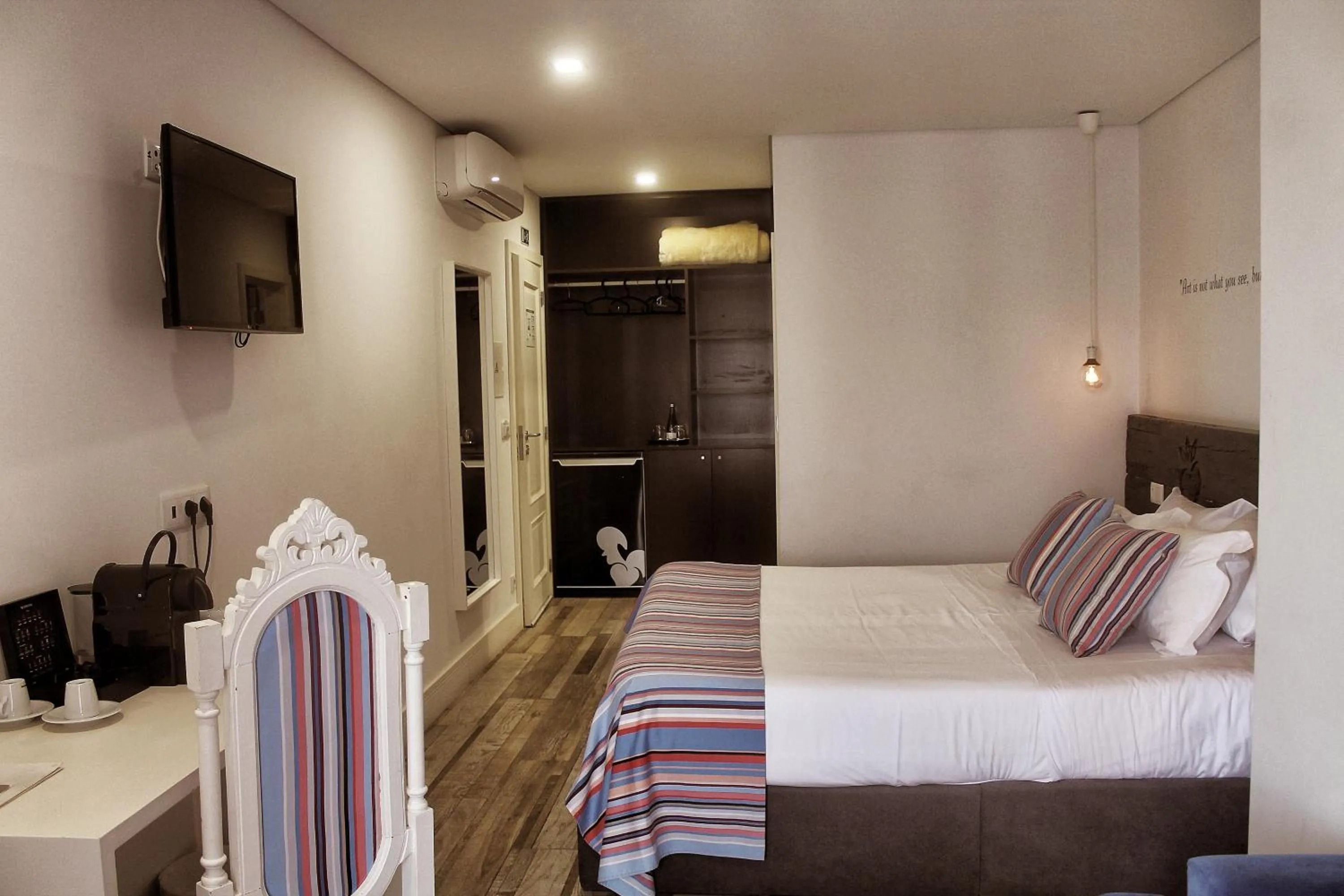 Bed in Art'Otel Barcelos