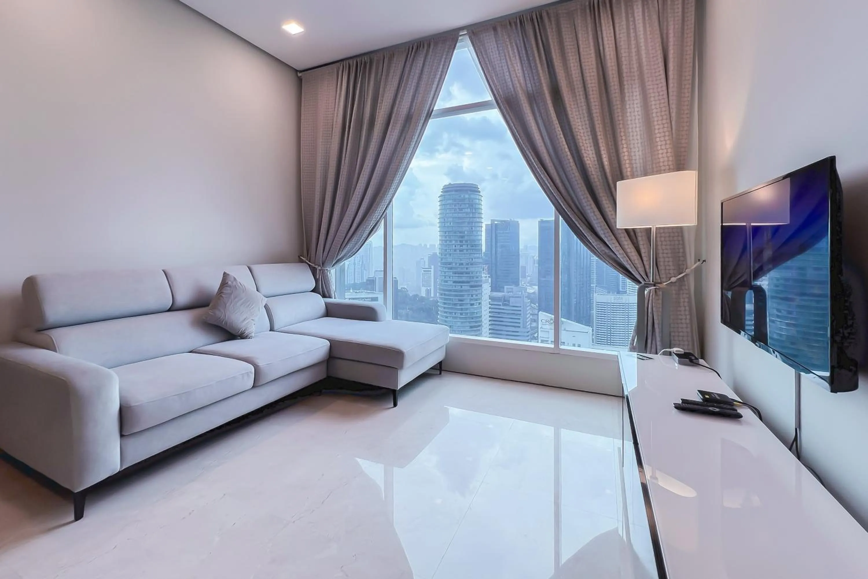 Living room in Soho Suites KLCC by Leala