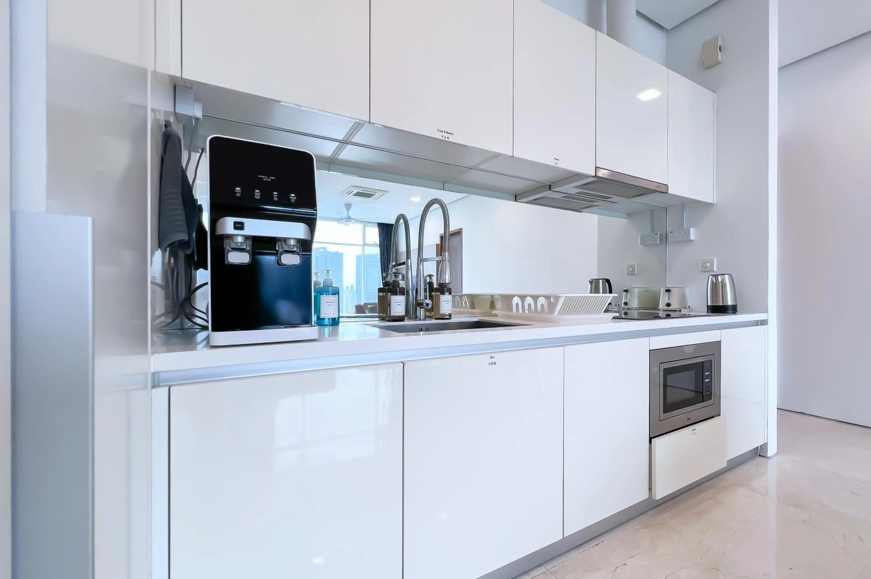 kitchen in Soho Suites KLCC by Leala