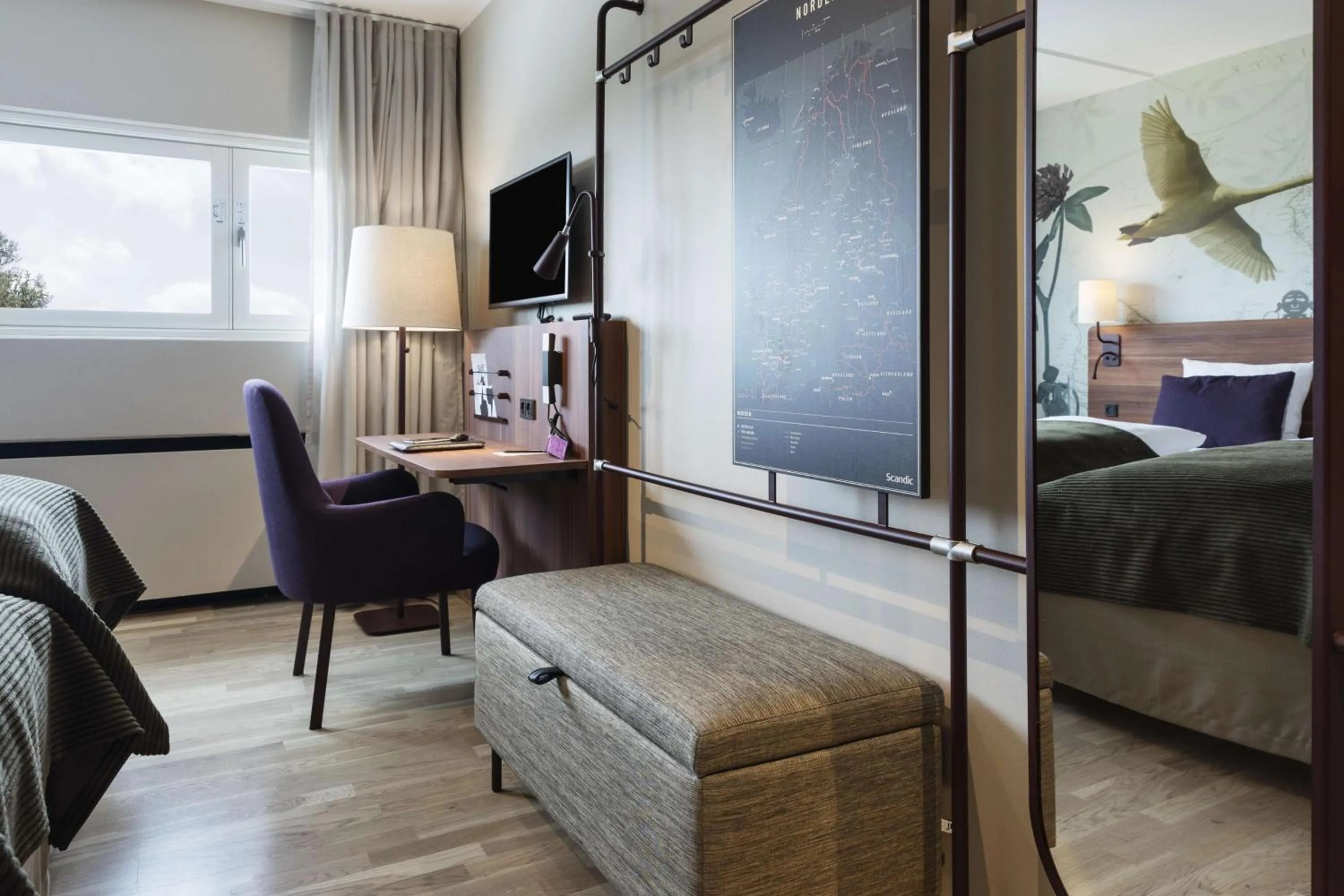 Bedroom, Bed in Scandic Hvidovre