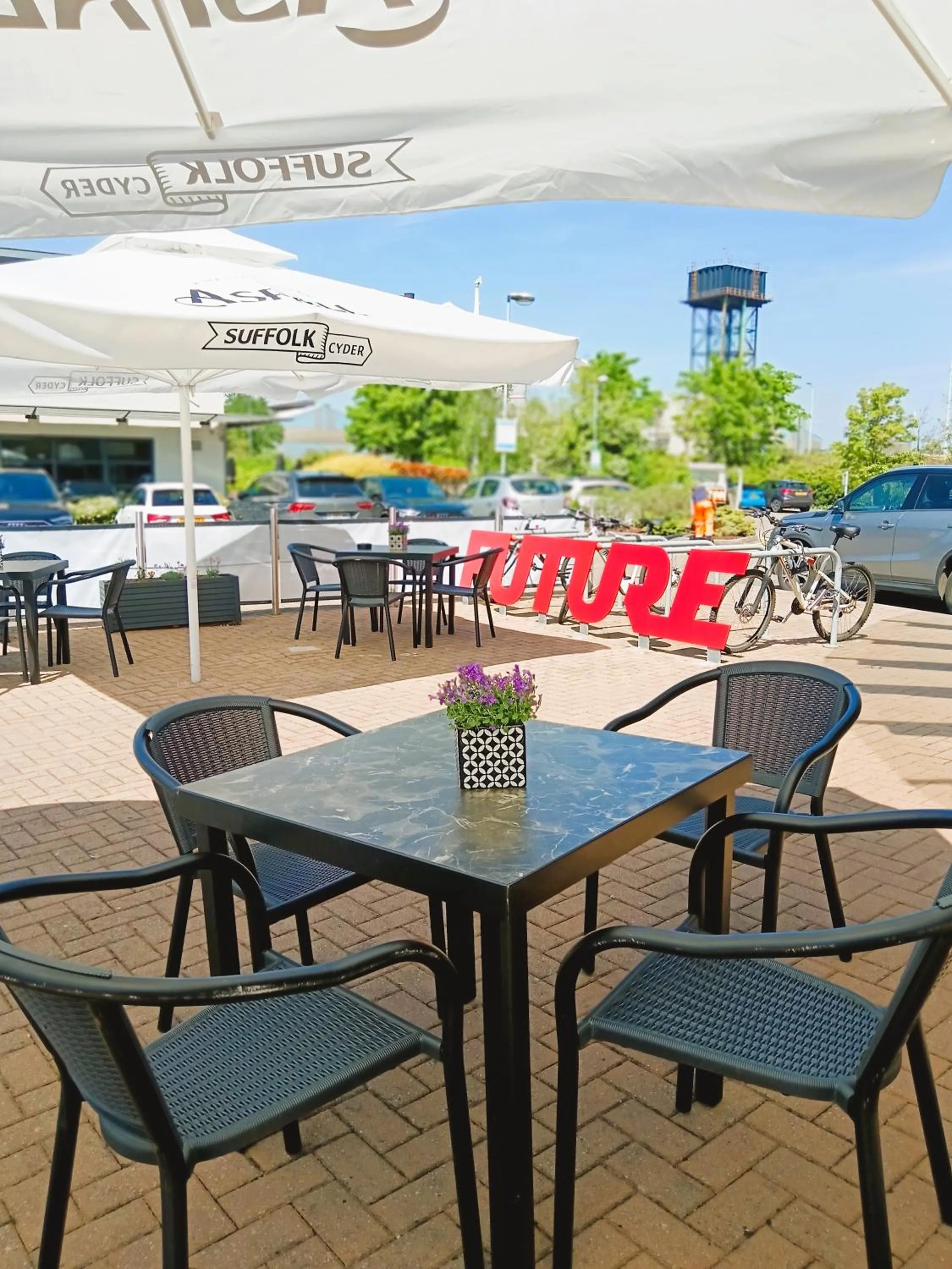 Patio in Future Inn Cardiff Bay