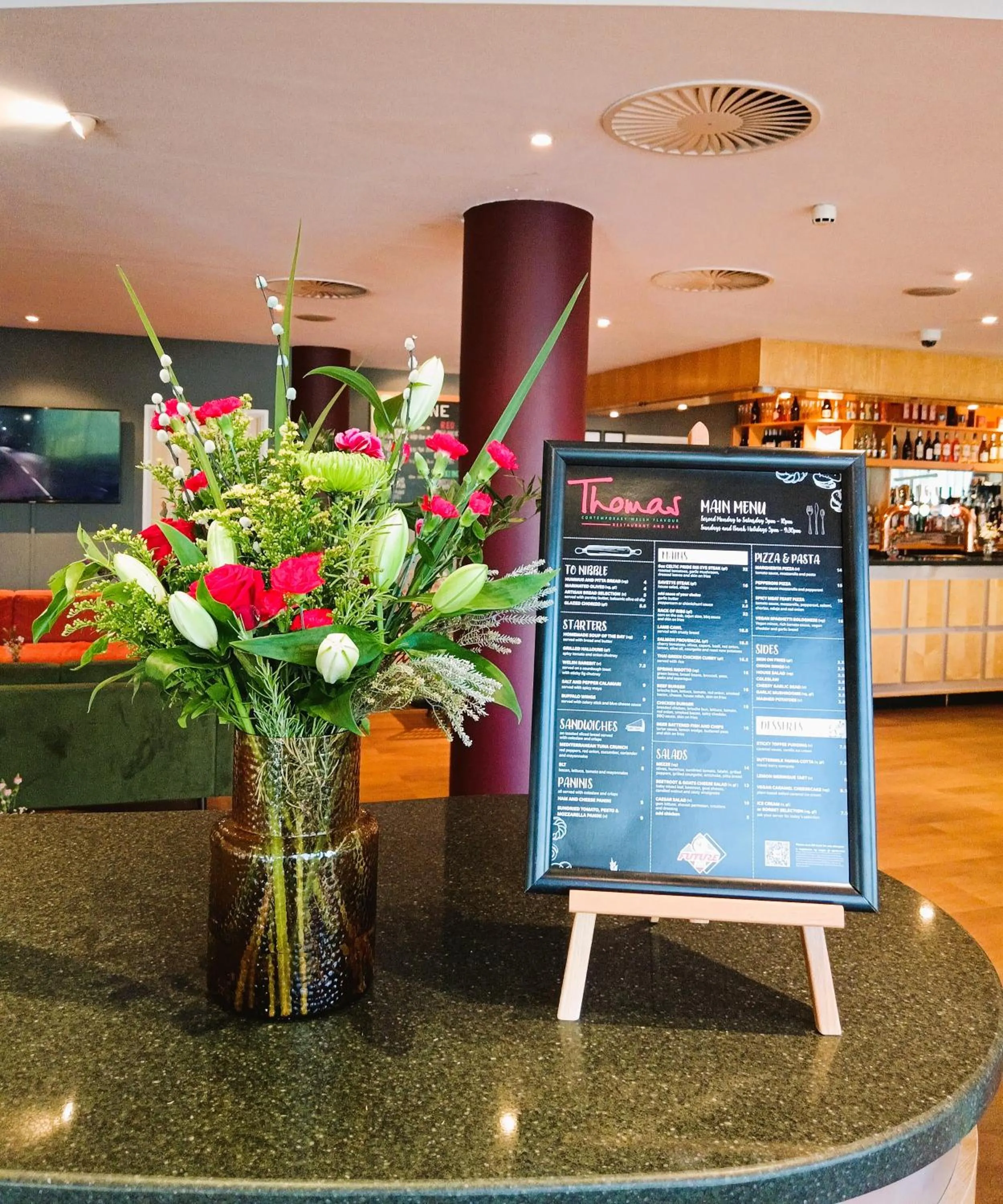 Restaurant/places to eat in Future Inn Cardiff Bay