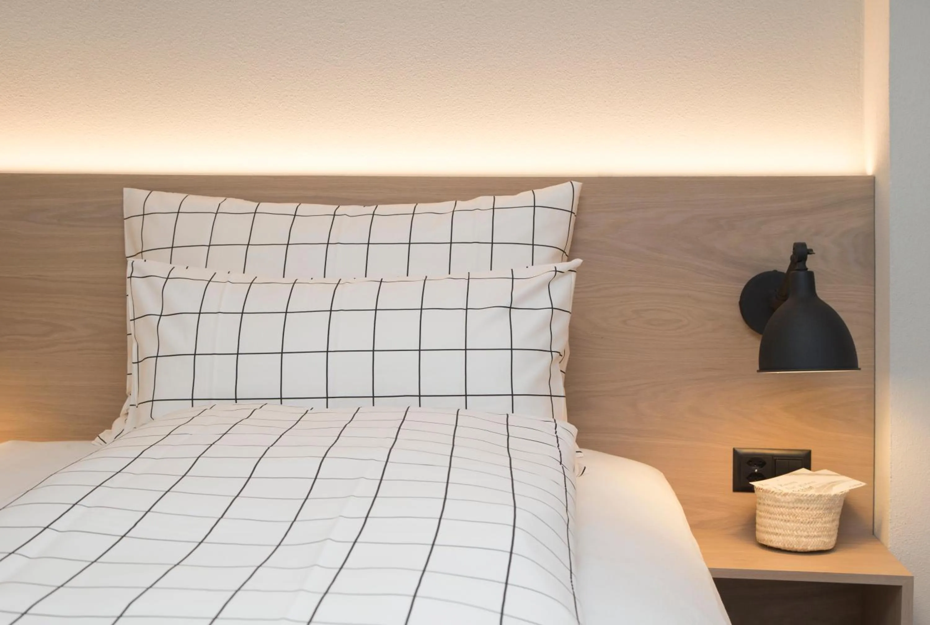 Decorative detail, Bed in Businesshotel Forum Widnau