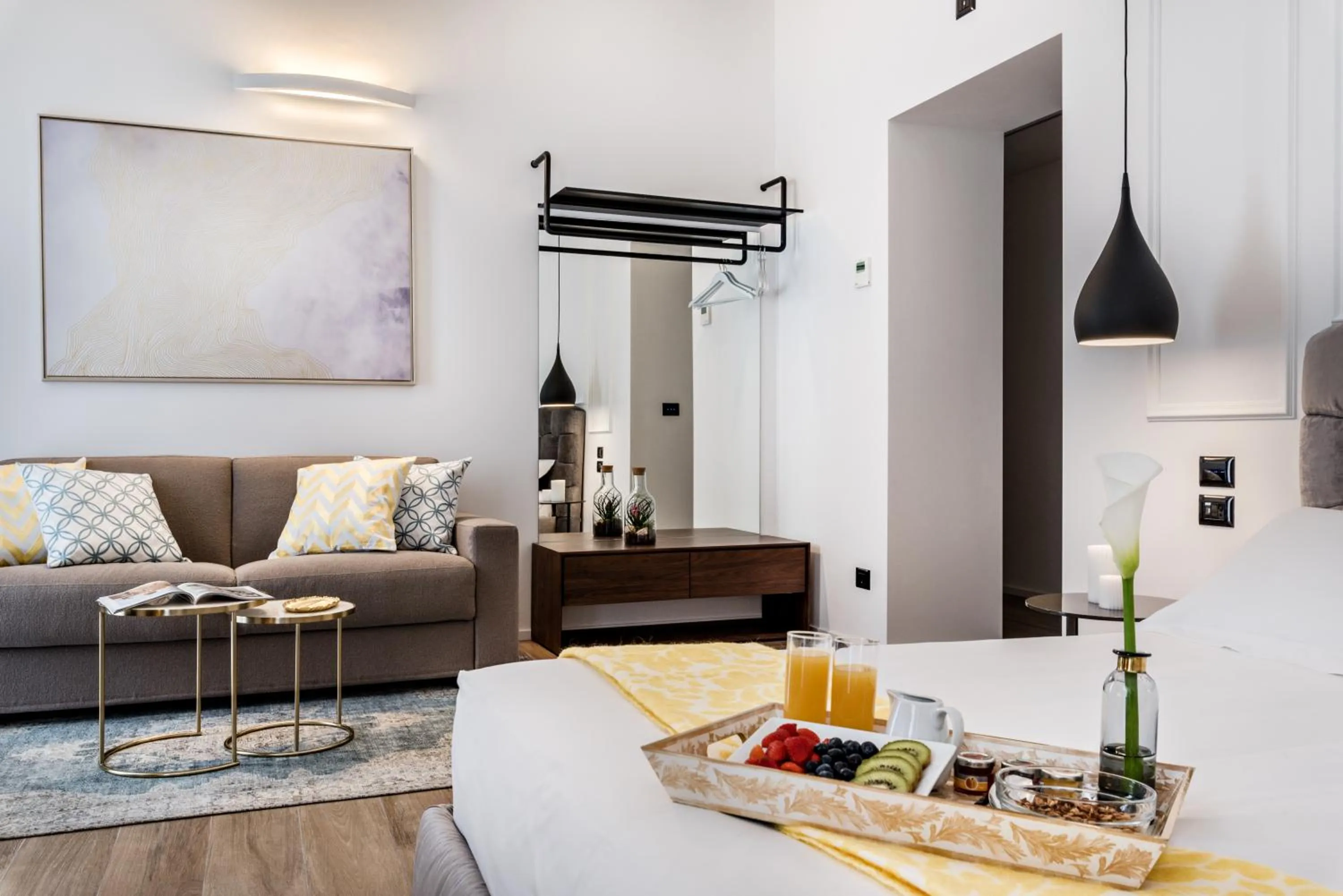 Living room in La Spezia by The First - Luxury Rooms & Suites