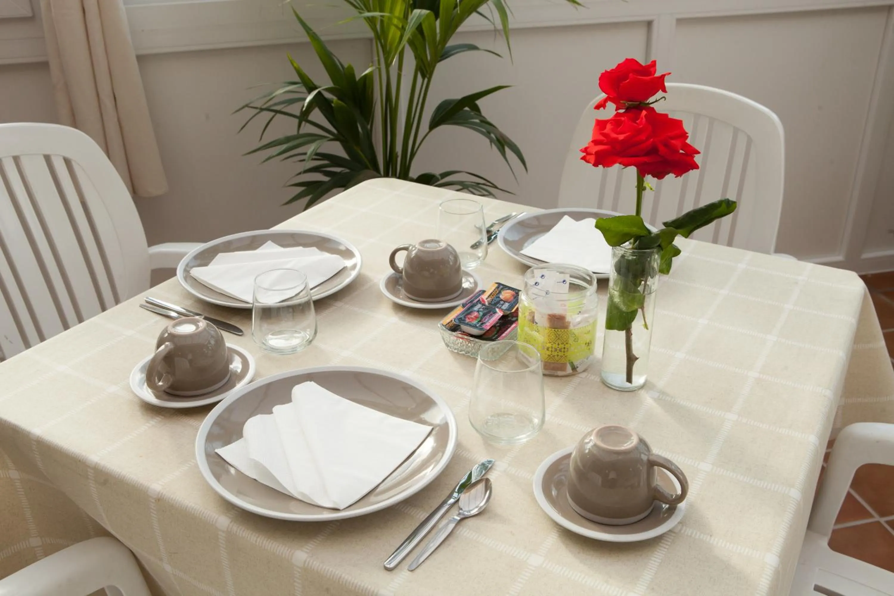 Dining area in La Rosaleda de Orgaz