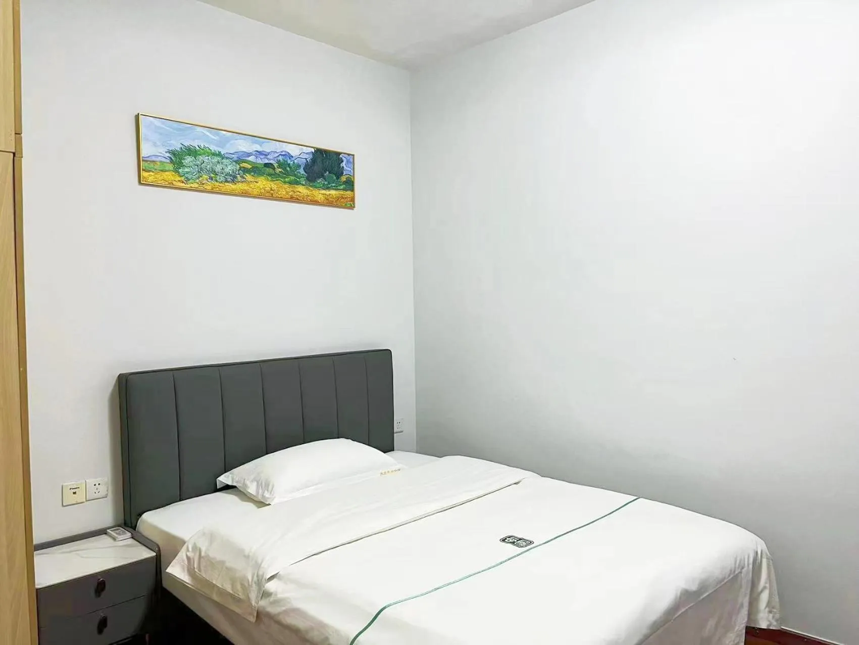 Bed in Pazhou Angda International Aparthotel Canton Fair Branch