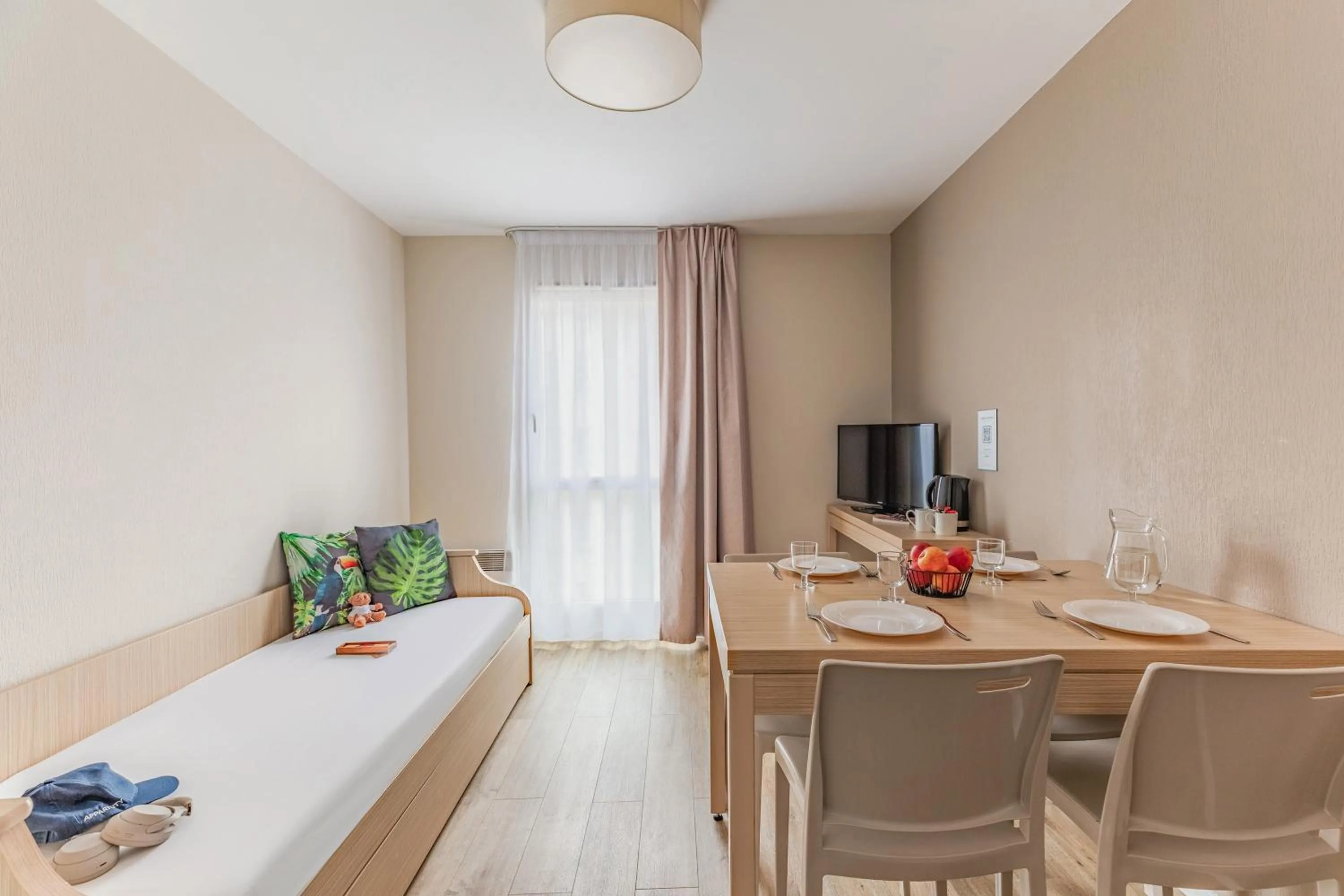 Bed in Appart'City Classic Nantes Quais de Loire