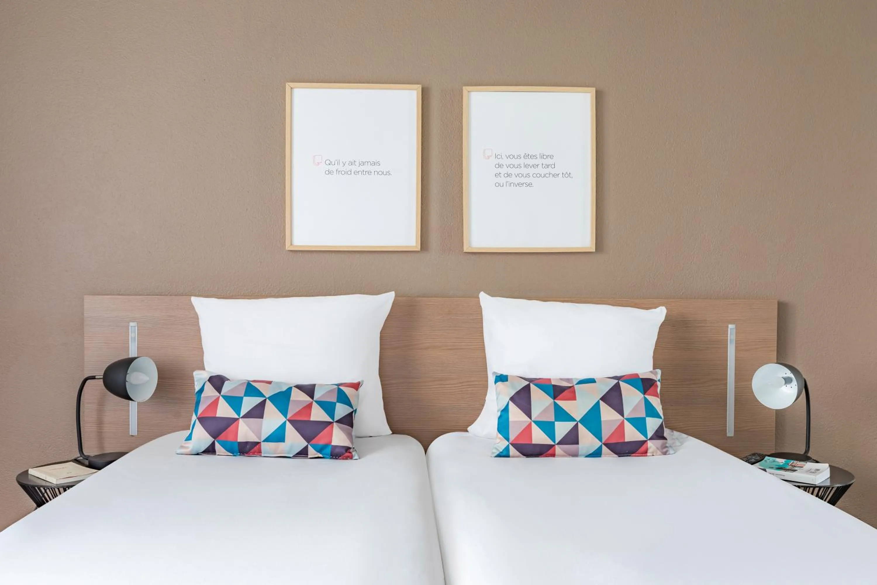 Bed in Appart'City Classic Paris La Villette