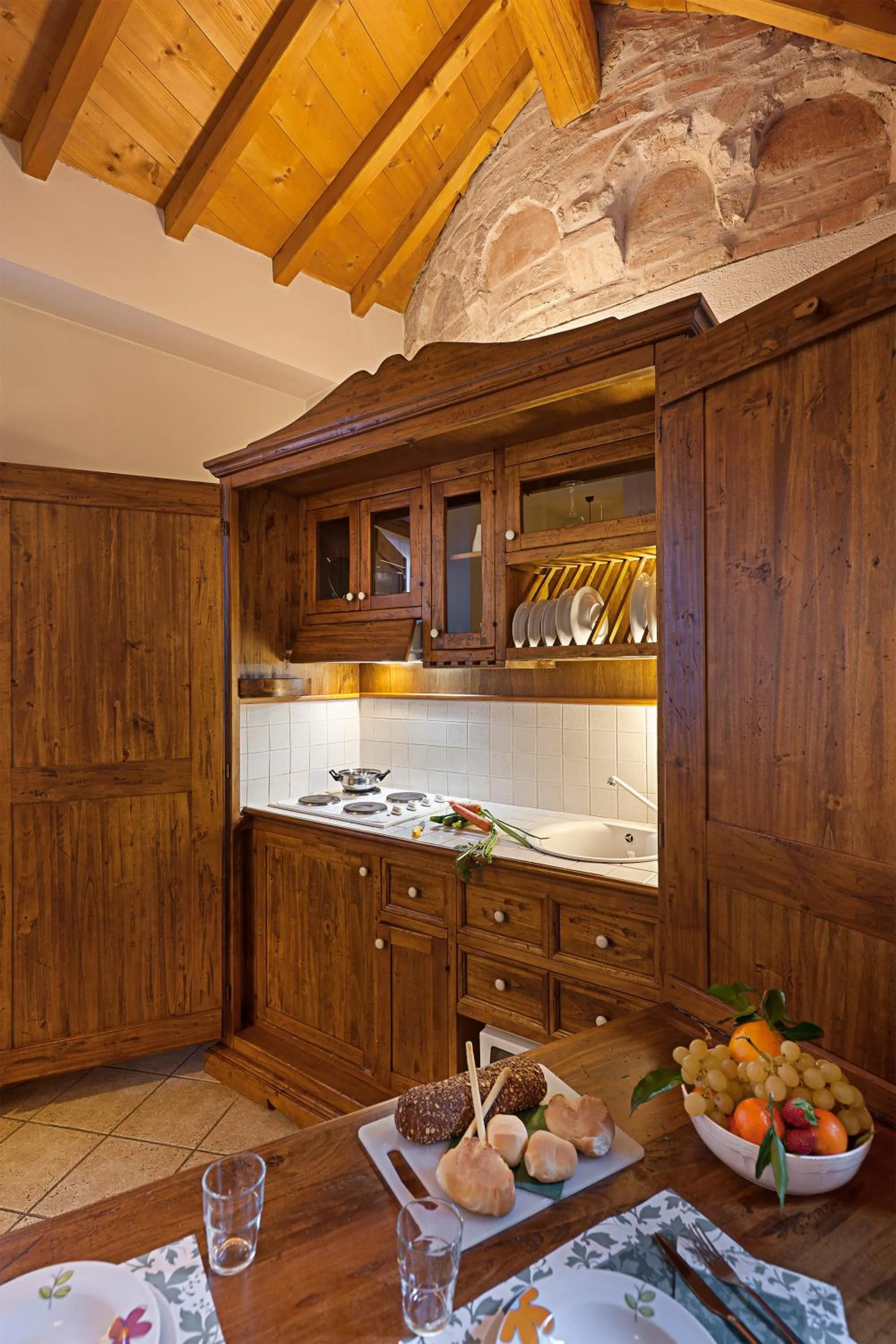 Kitchen or kitchenette in Hotel Mastino