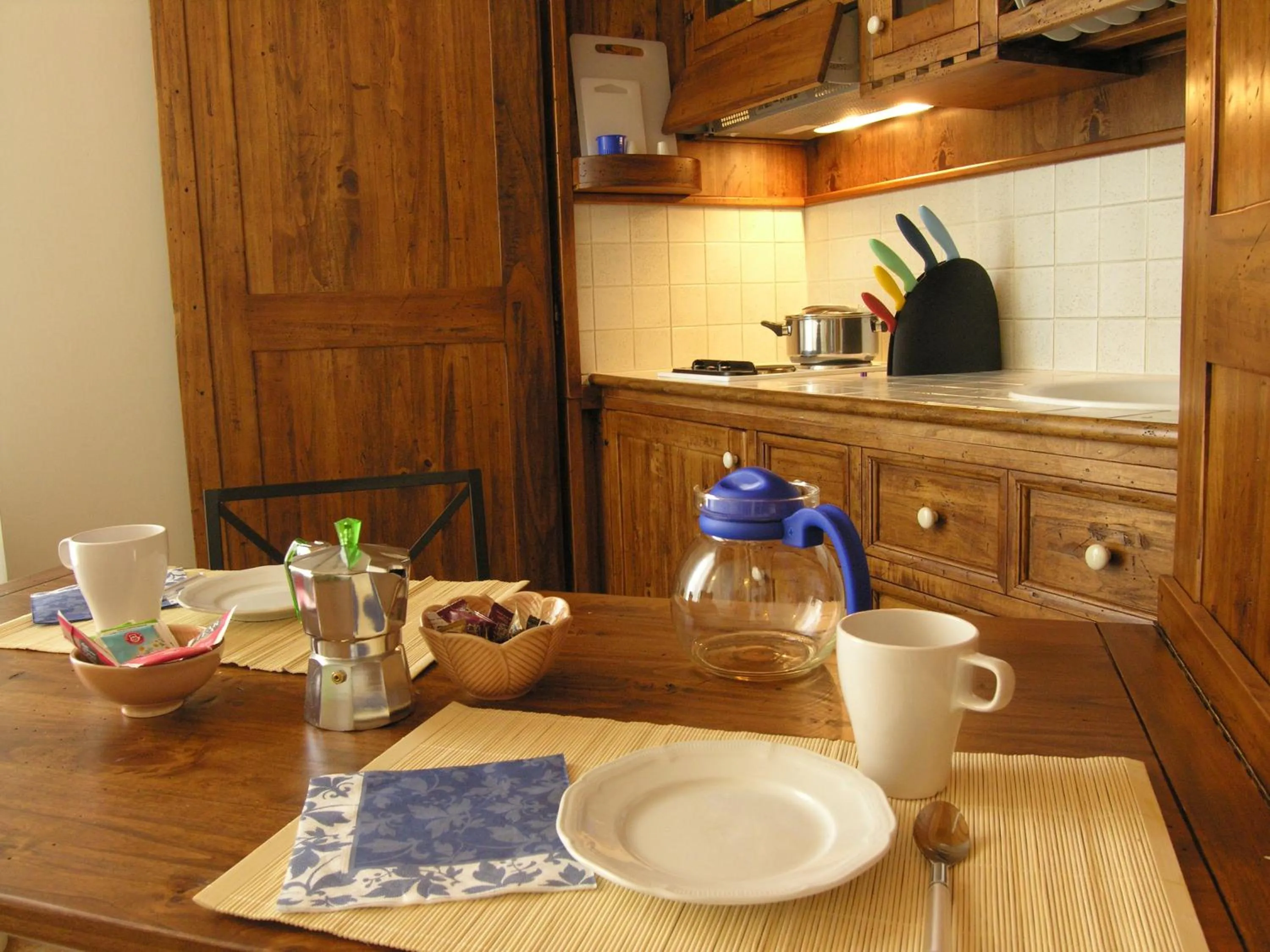 Kitchen or kitchenette in Hotel Mastino