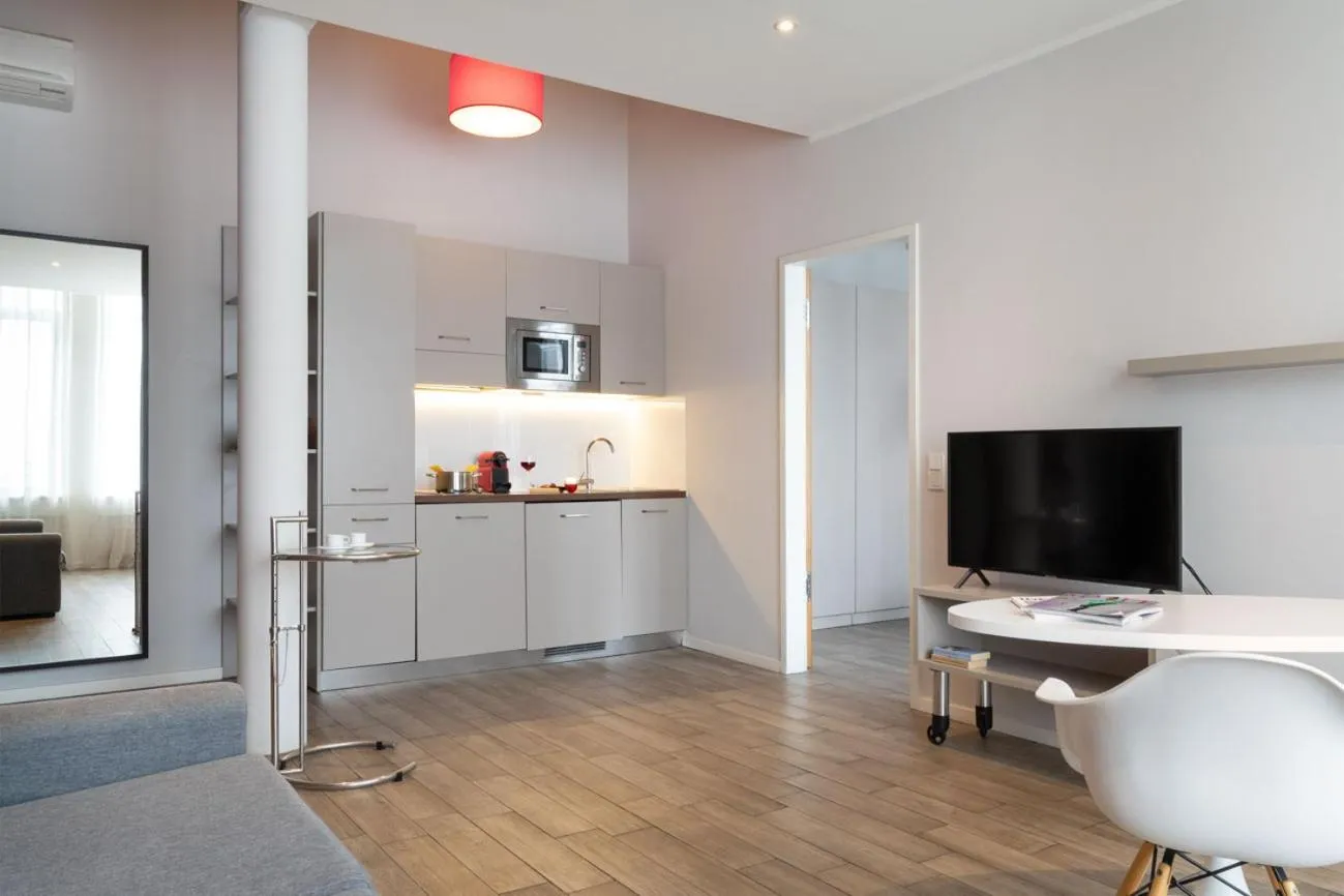Kitchen or kitchenette in Brera Serviced Apartments Munich West