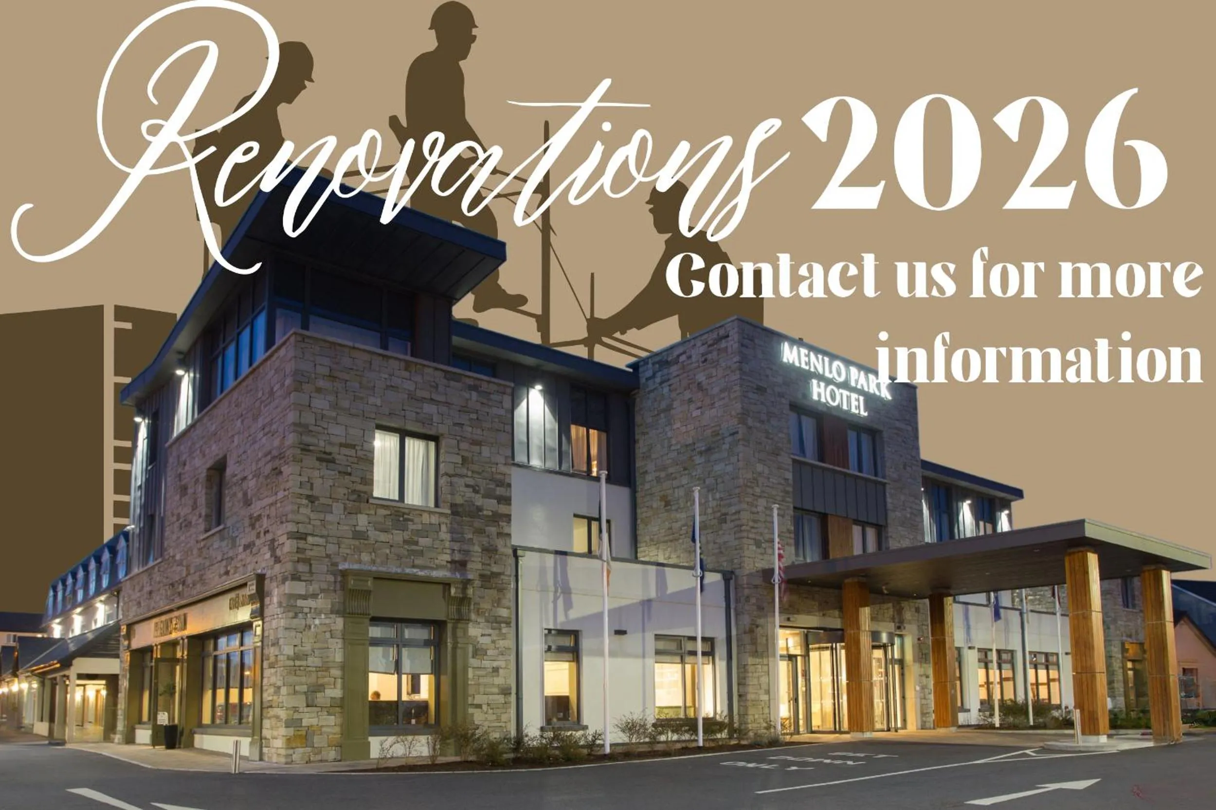 Text overlay in Menlo Park Hotel