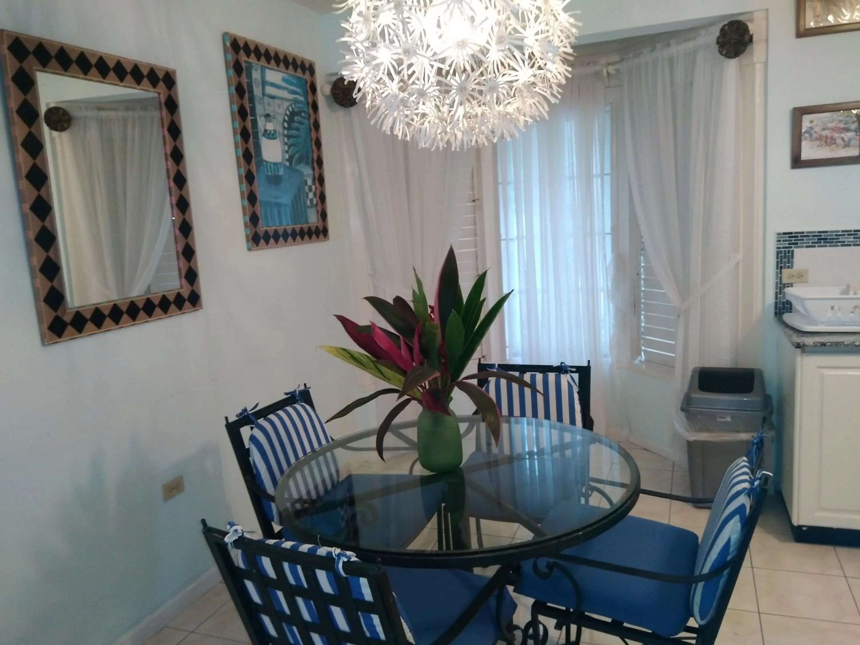 Dining area in Blue Topaz