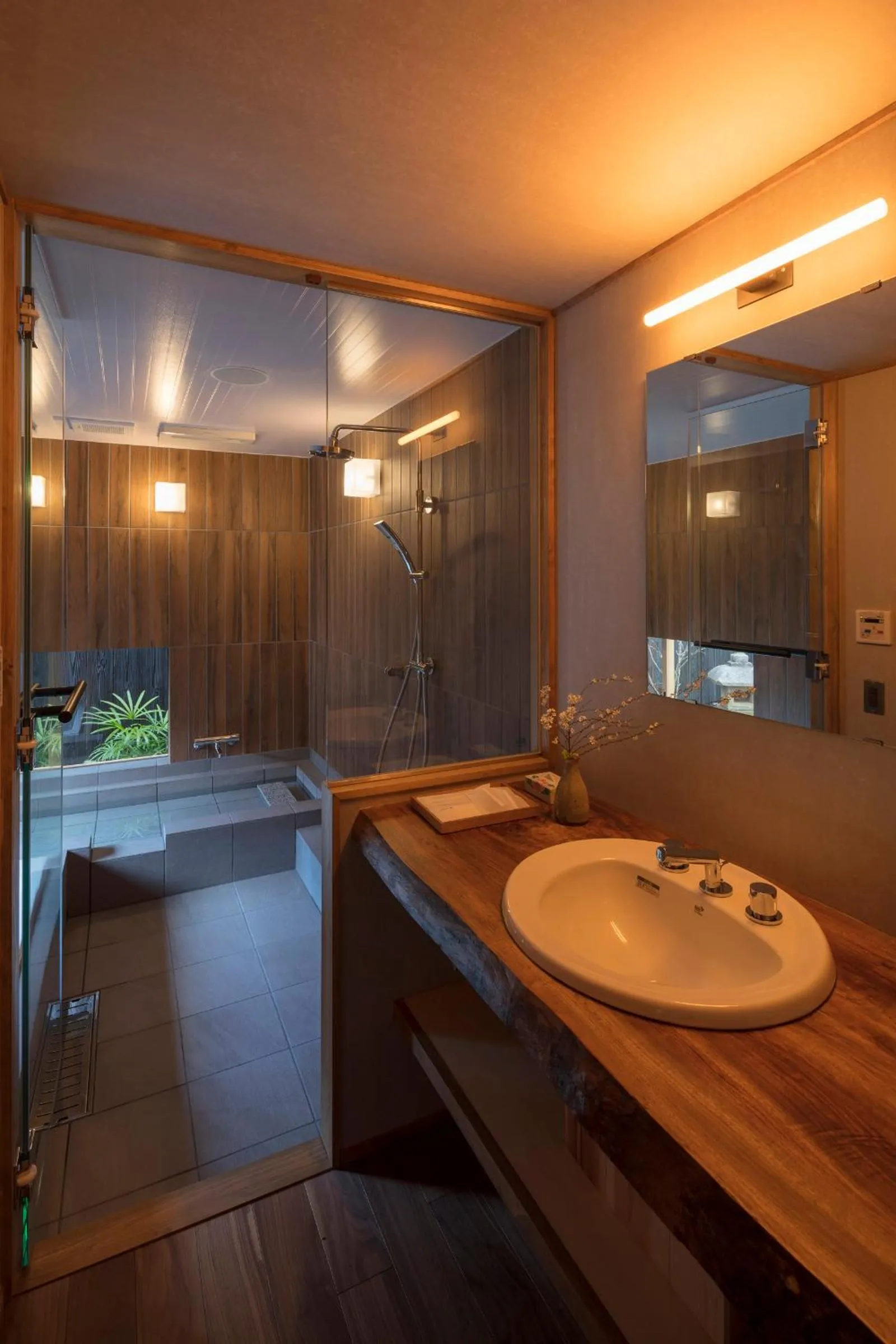 Bathroom in Yoitsubaki Machiya House