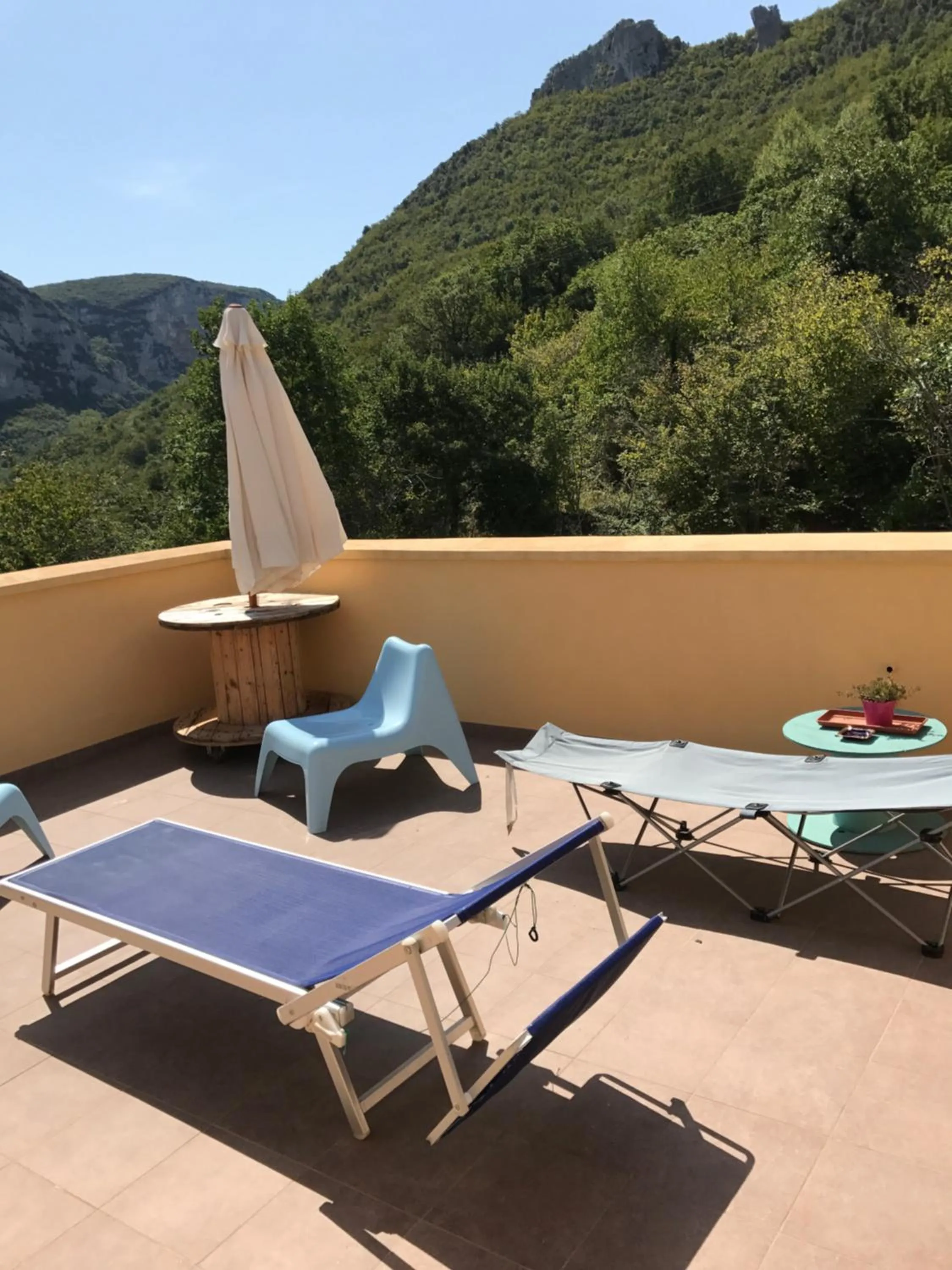 Balcony/Terrace in Ort holiday's time