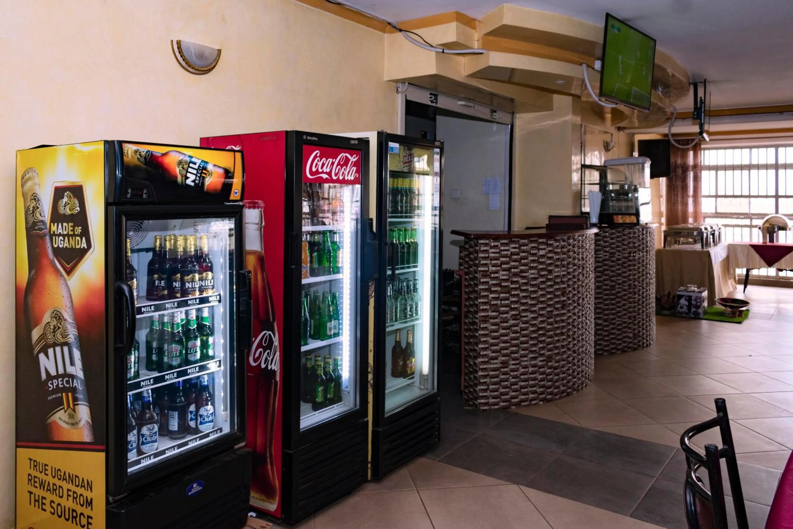 Drinks in Diamonds Hotel Kampala