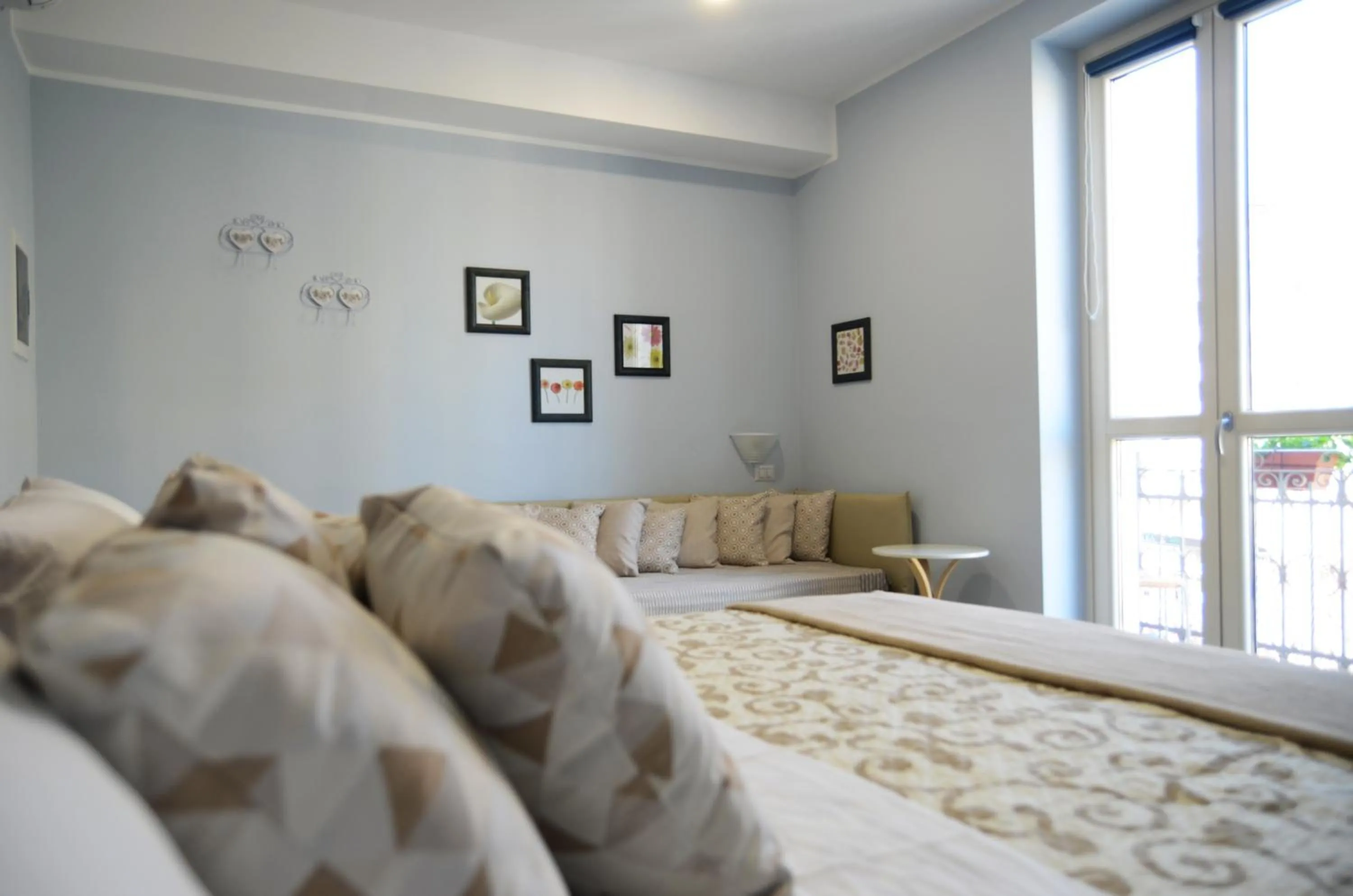 Bed in Hotel Giulio Cesare