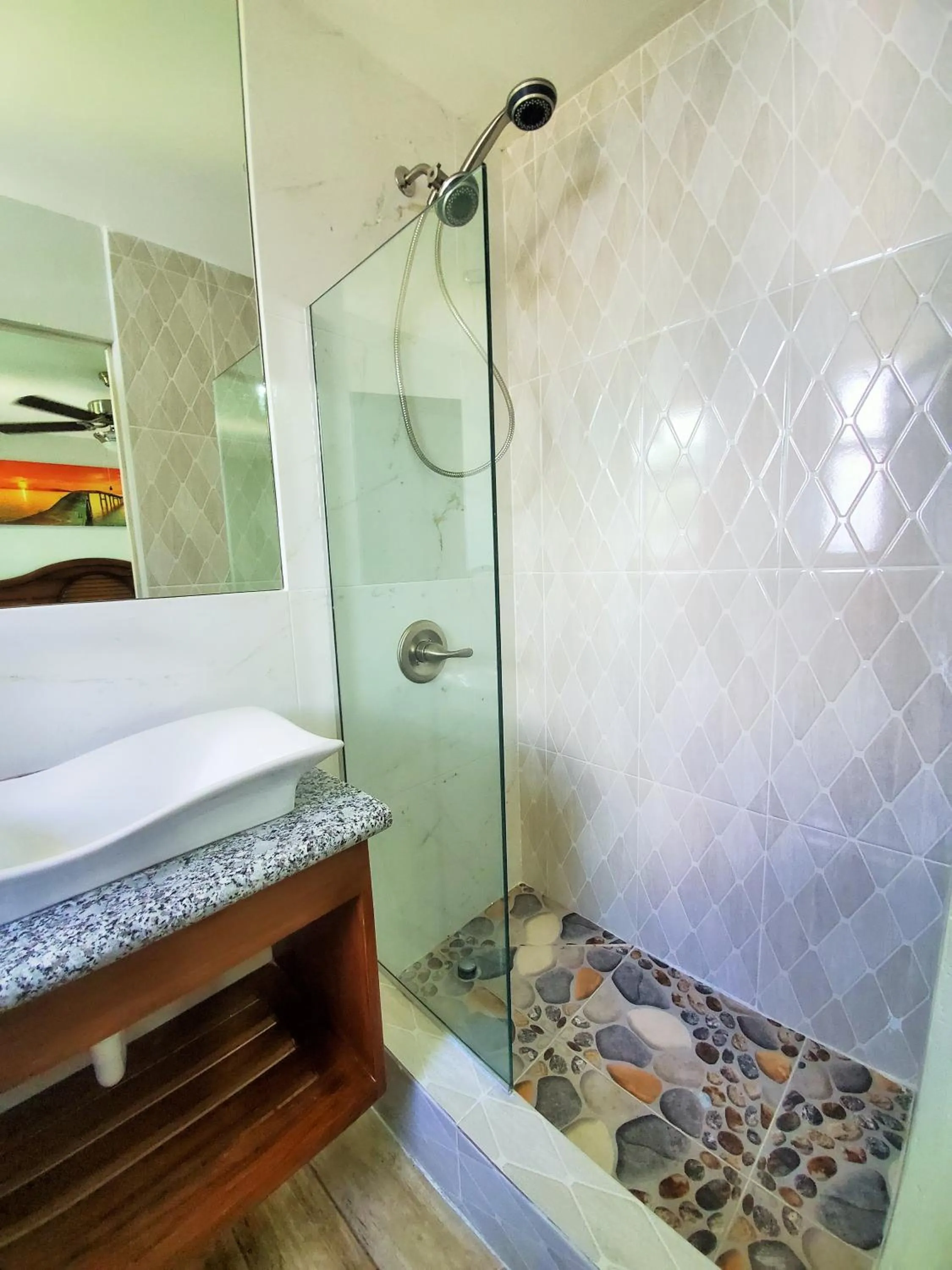 Shower in Montego Bay Club Apartments
