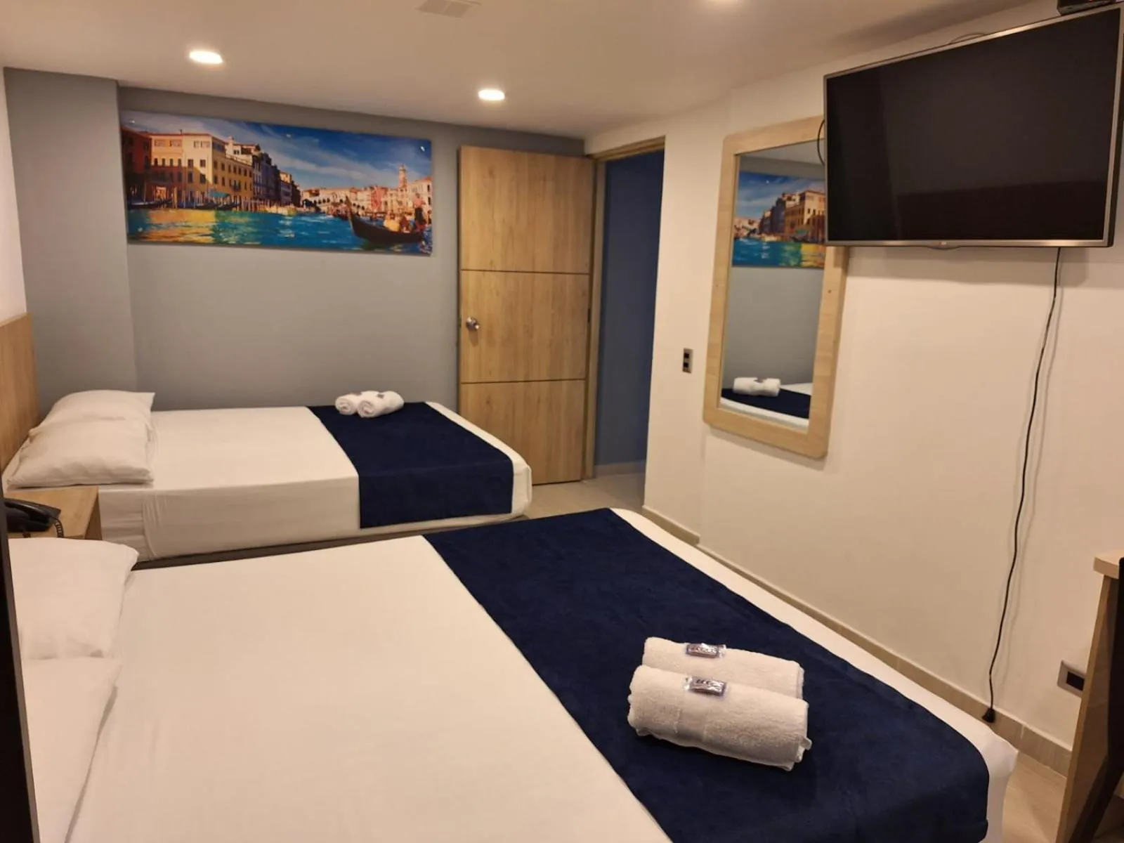 Bed in Hotel Suramericana