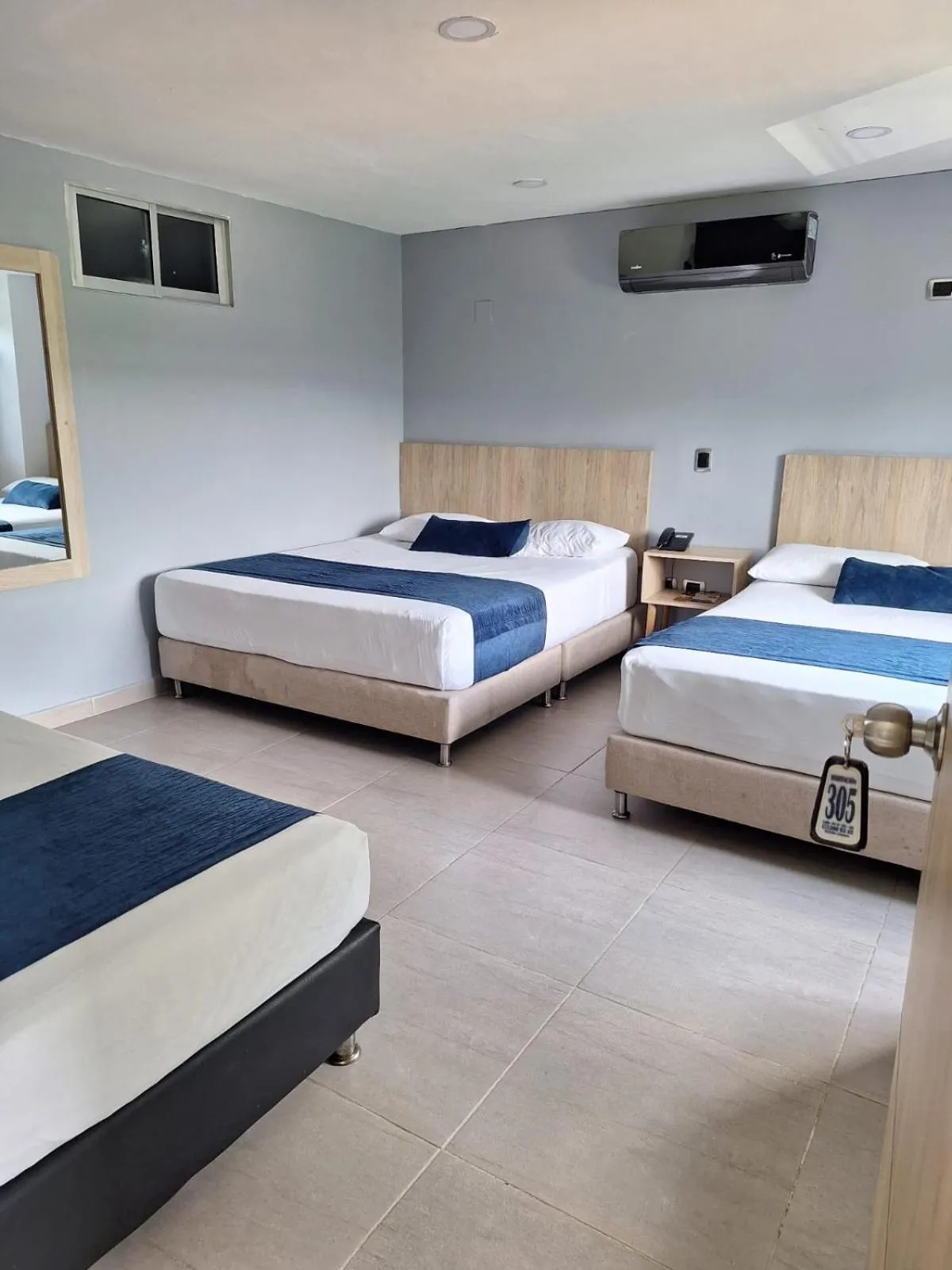 Bed in Hotel Suramericana