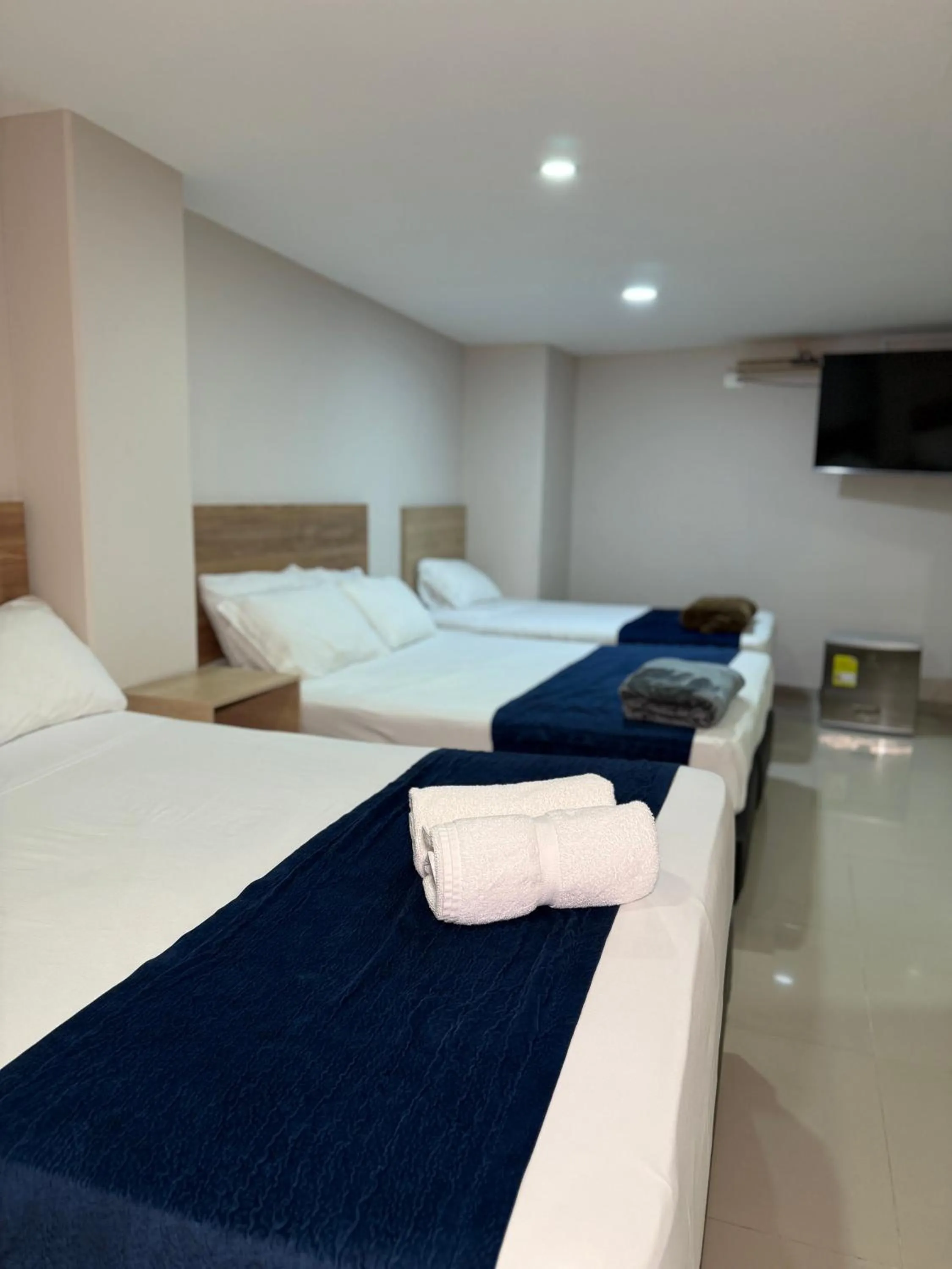 Bed in Hotel Suramericana