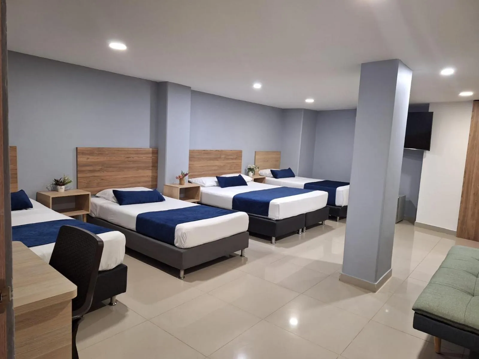 Bed in Hotel Suramericana