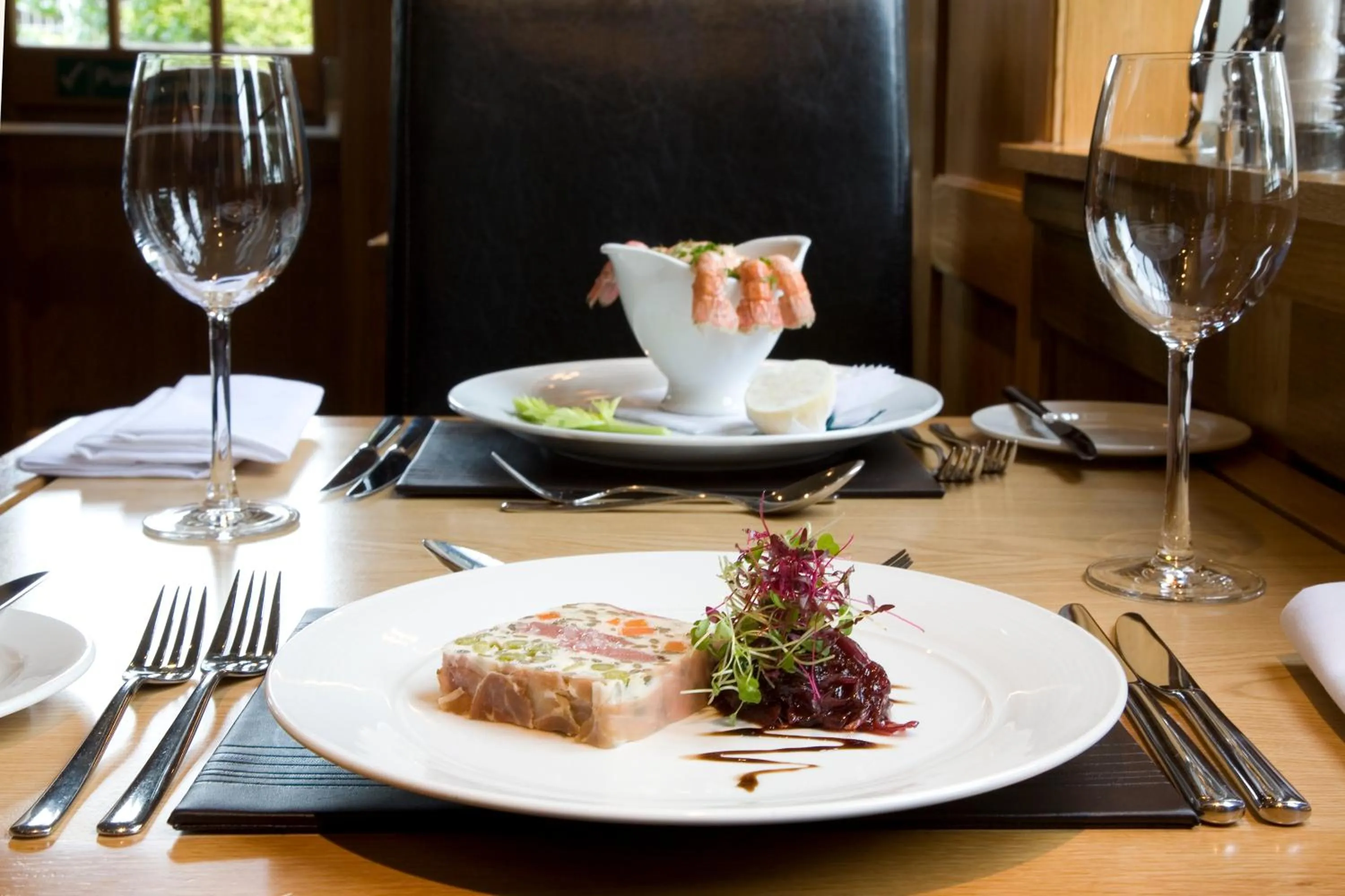 Food close-up in Western House Hotel At Ayr Racecourse