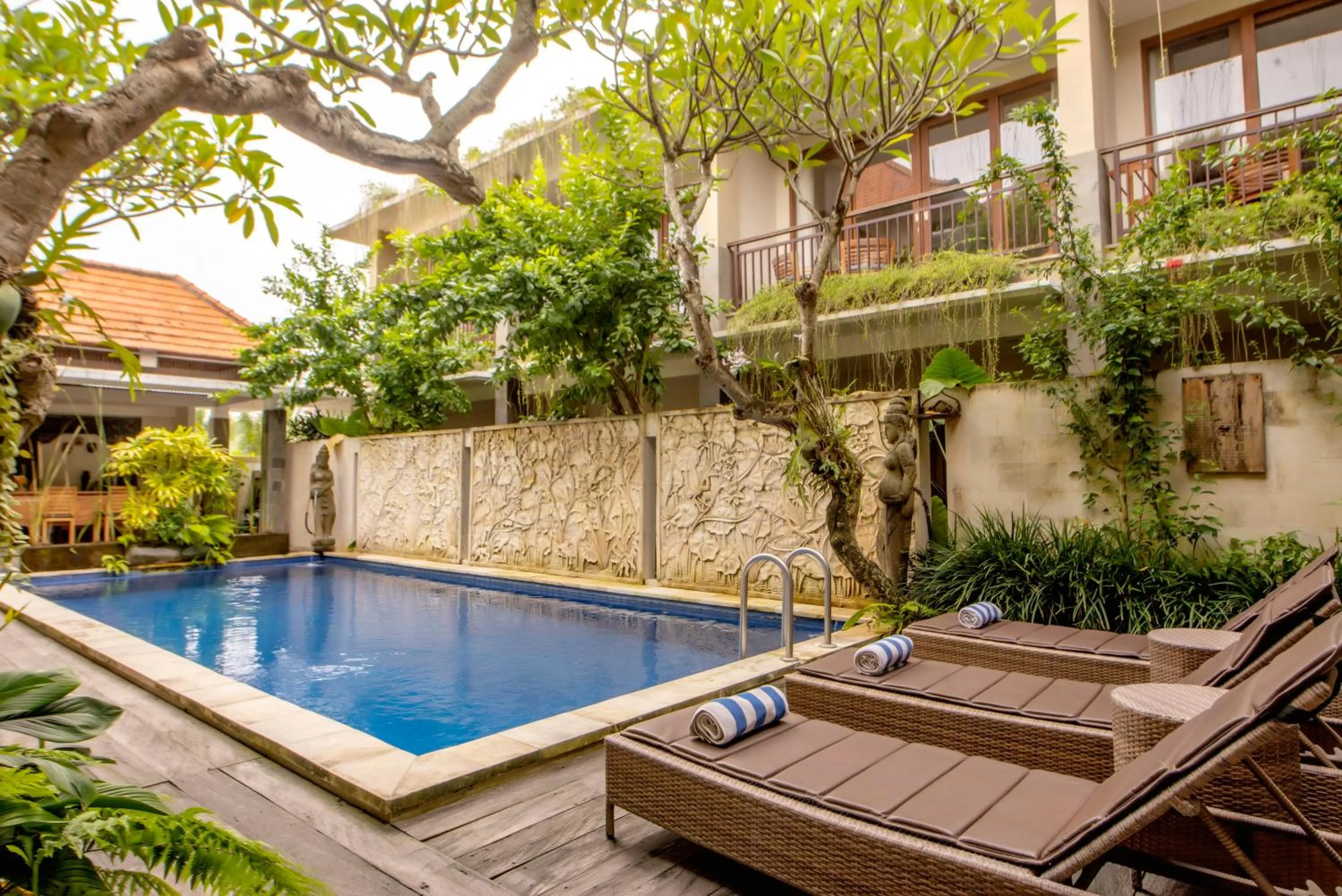 Swimming pool in Jani's Place Cottage by Purely