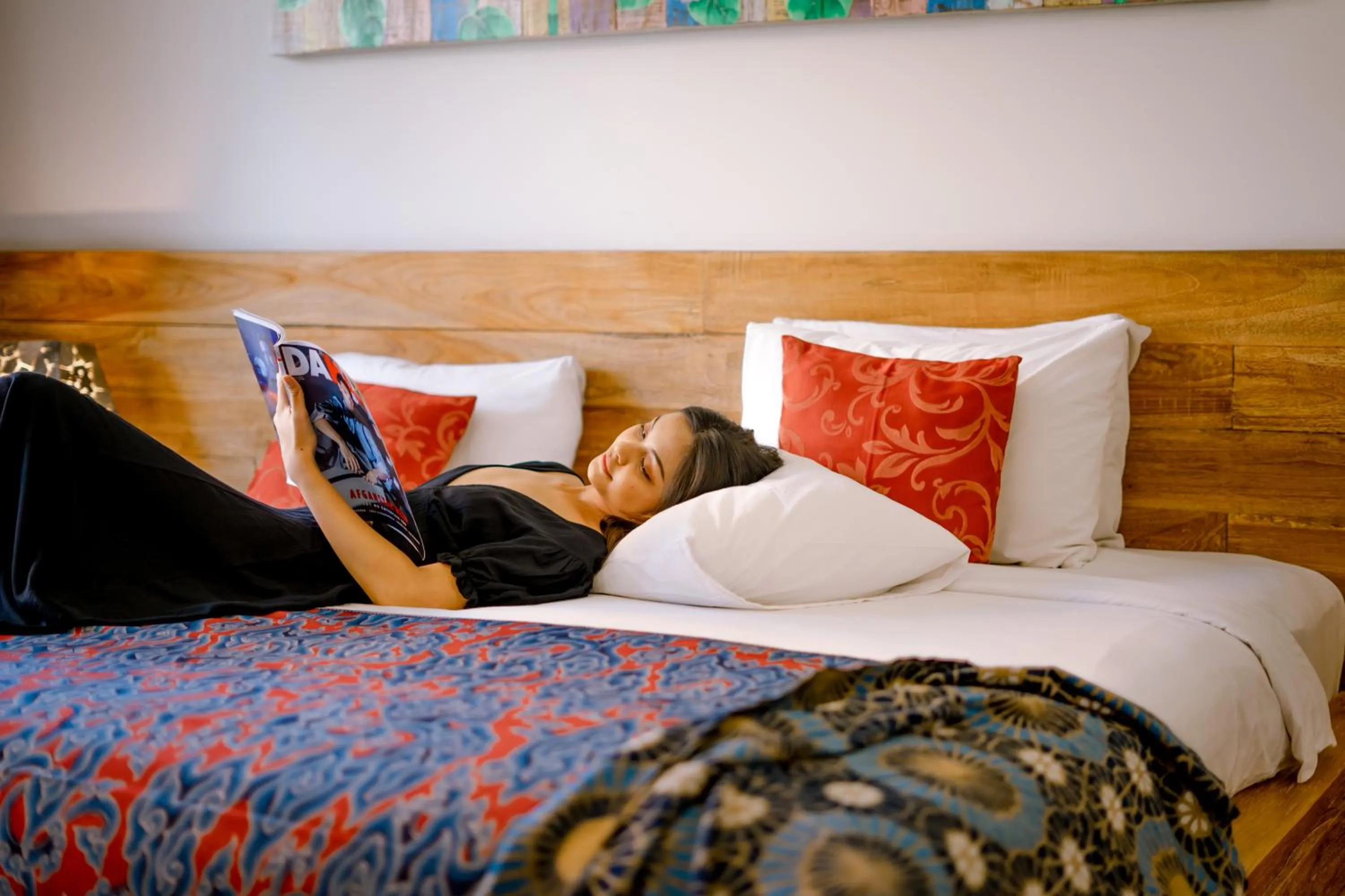 People, Bed in Jani's Place Cottage by Purely